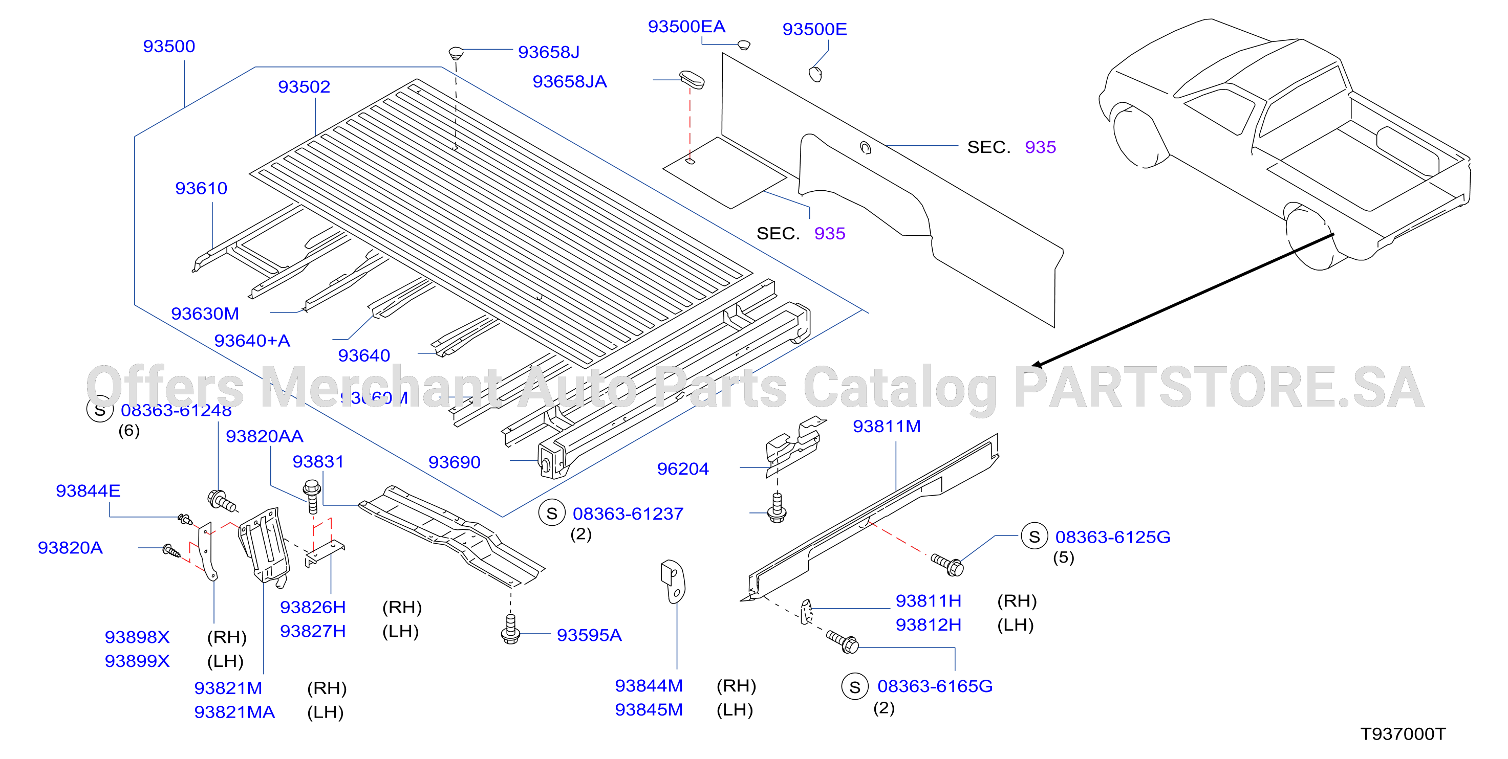 Rear Body Floor Fitting