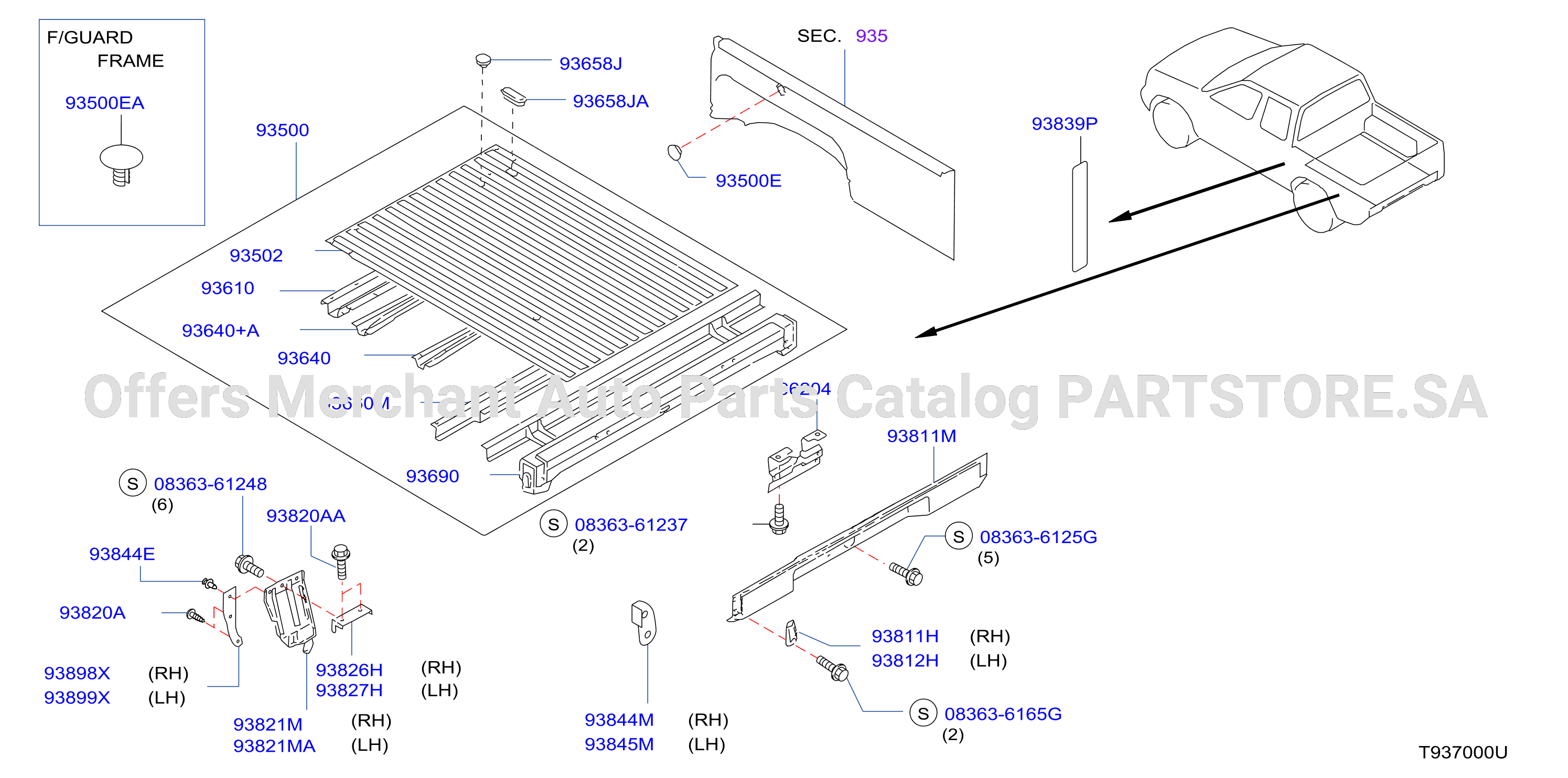 Rear Body Floor Fitting