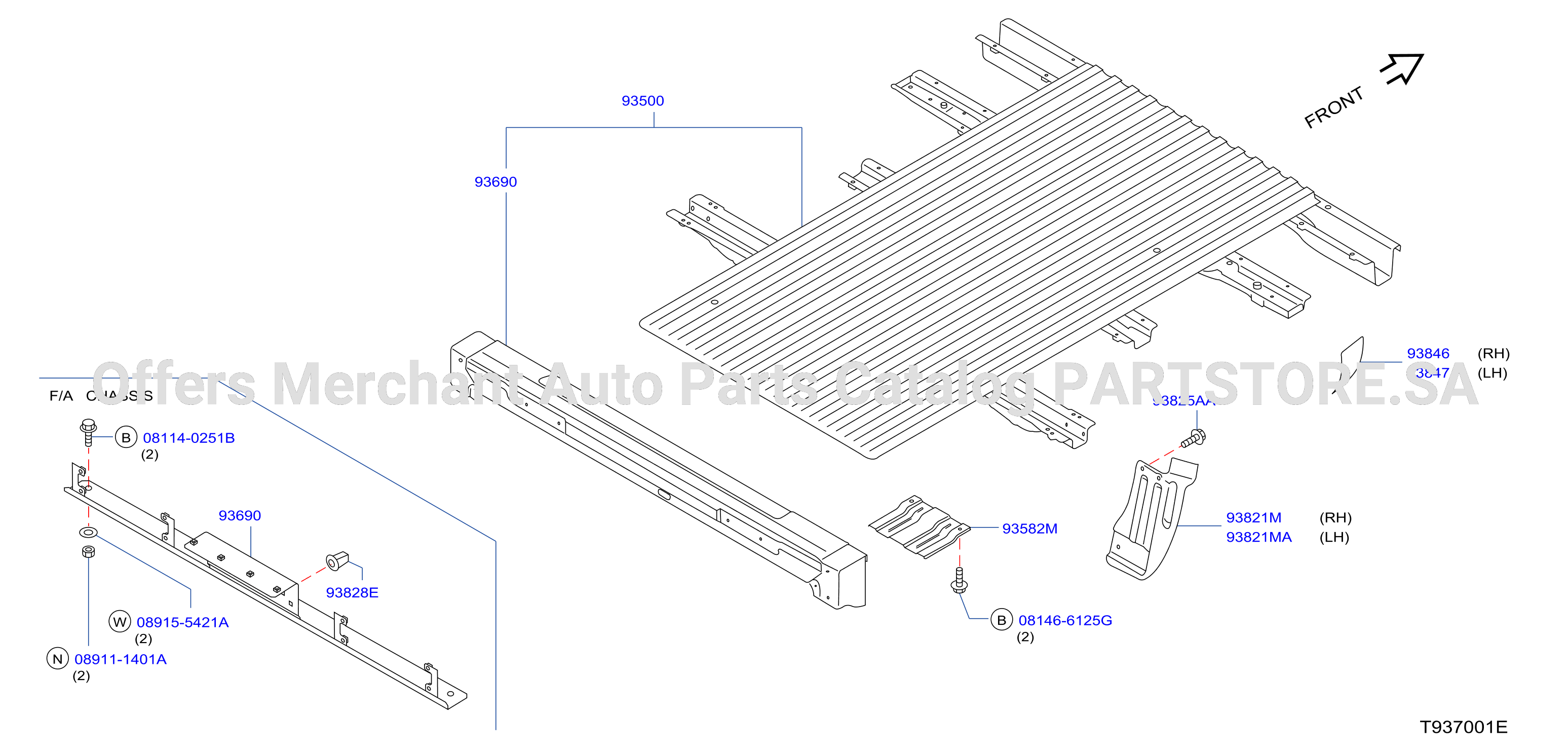 Rear Body Floor Fitting Panel