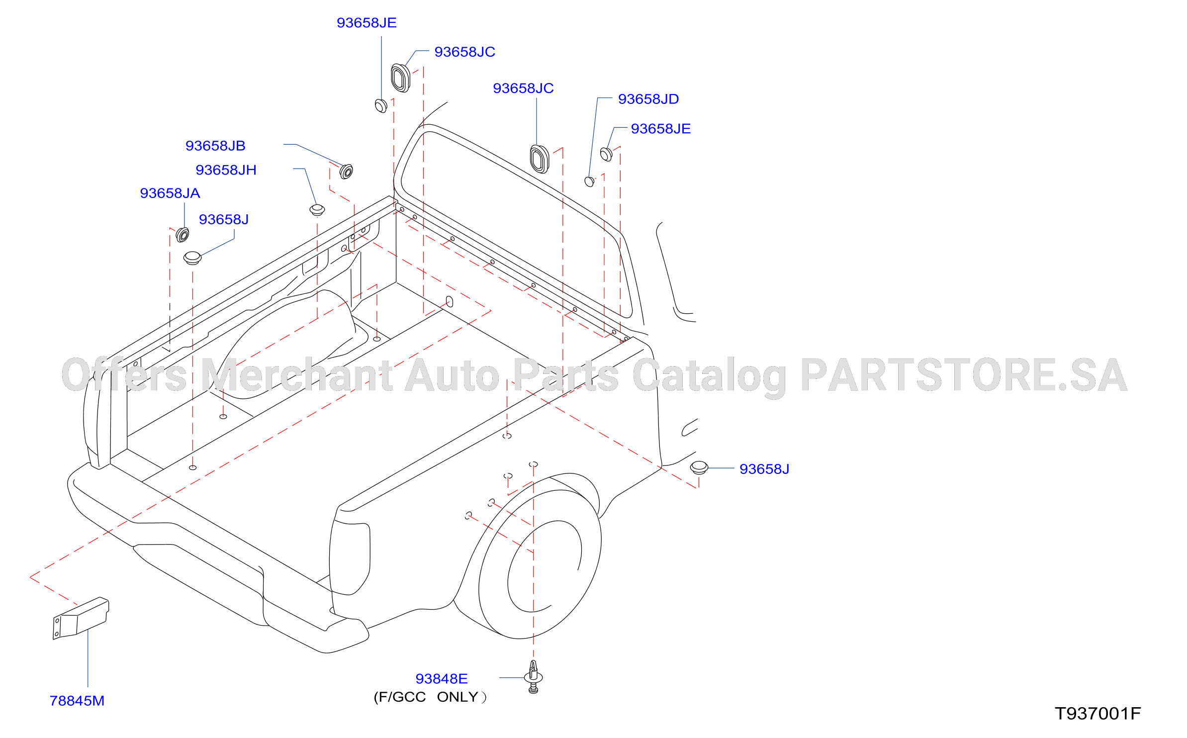 Rear Body Floor Fitting Plug