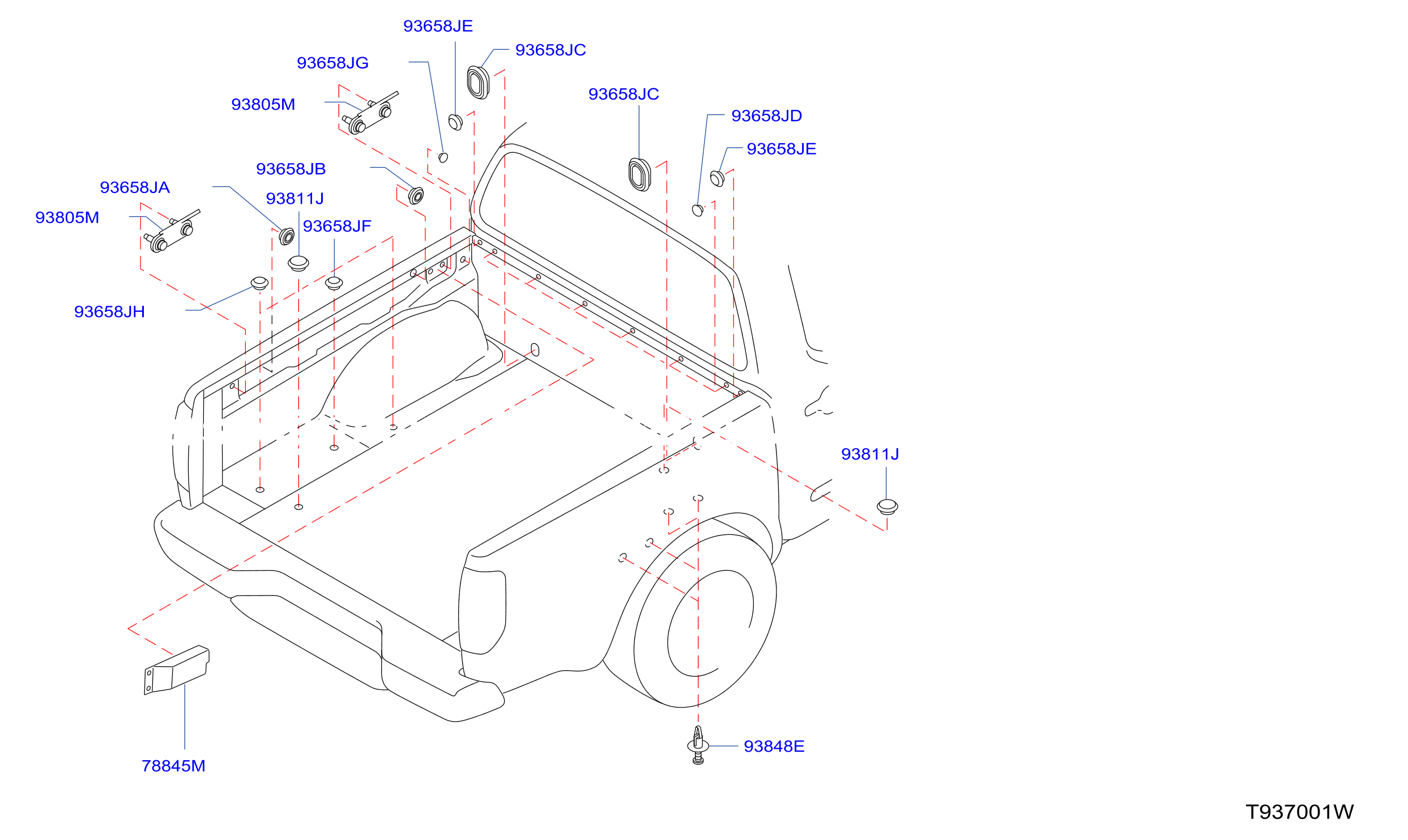 Rear Body Floor Fitting Plug
