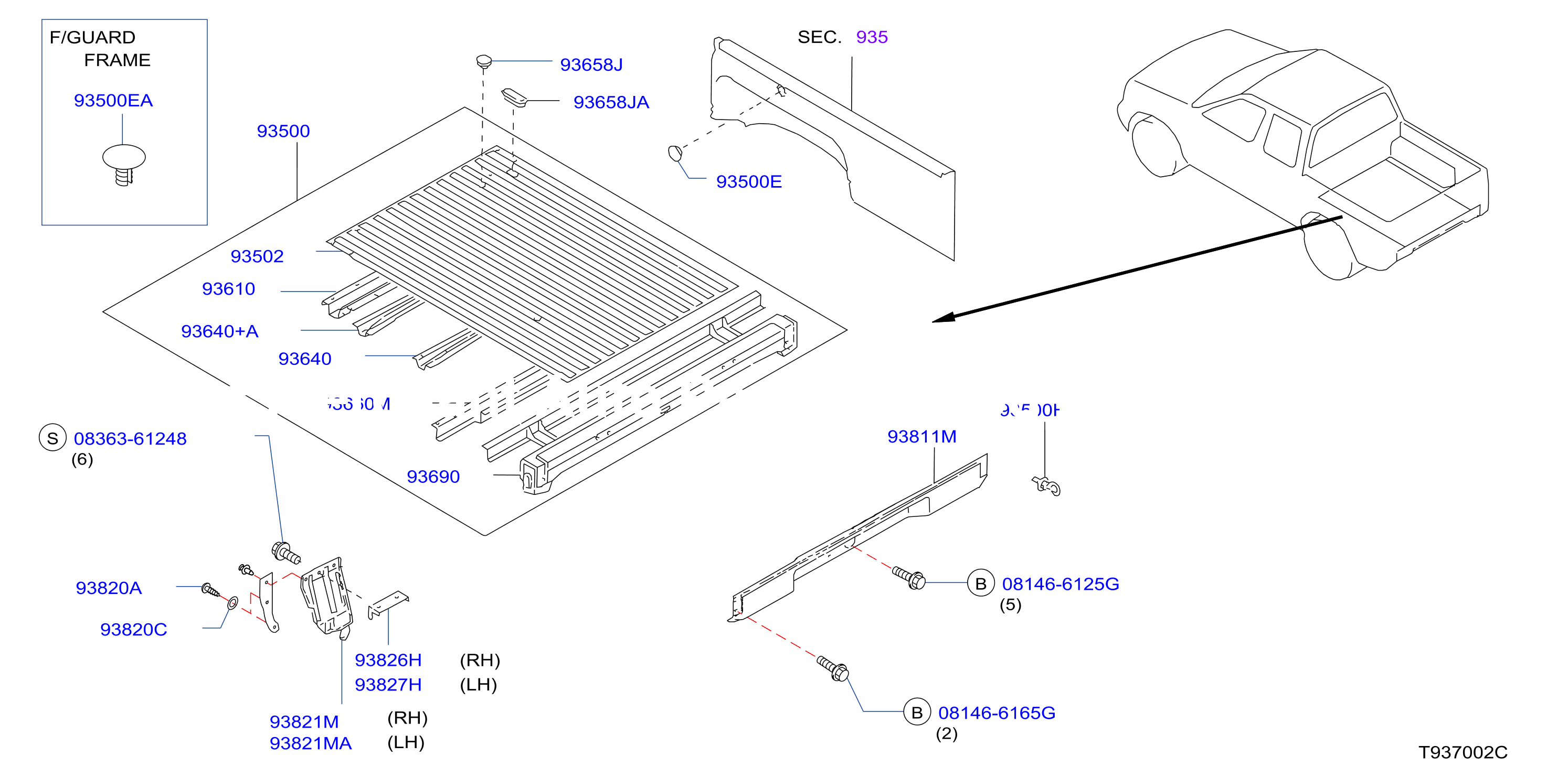 Rear Body Floor Fitting