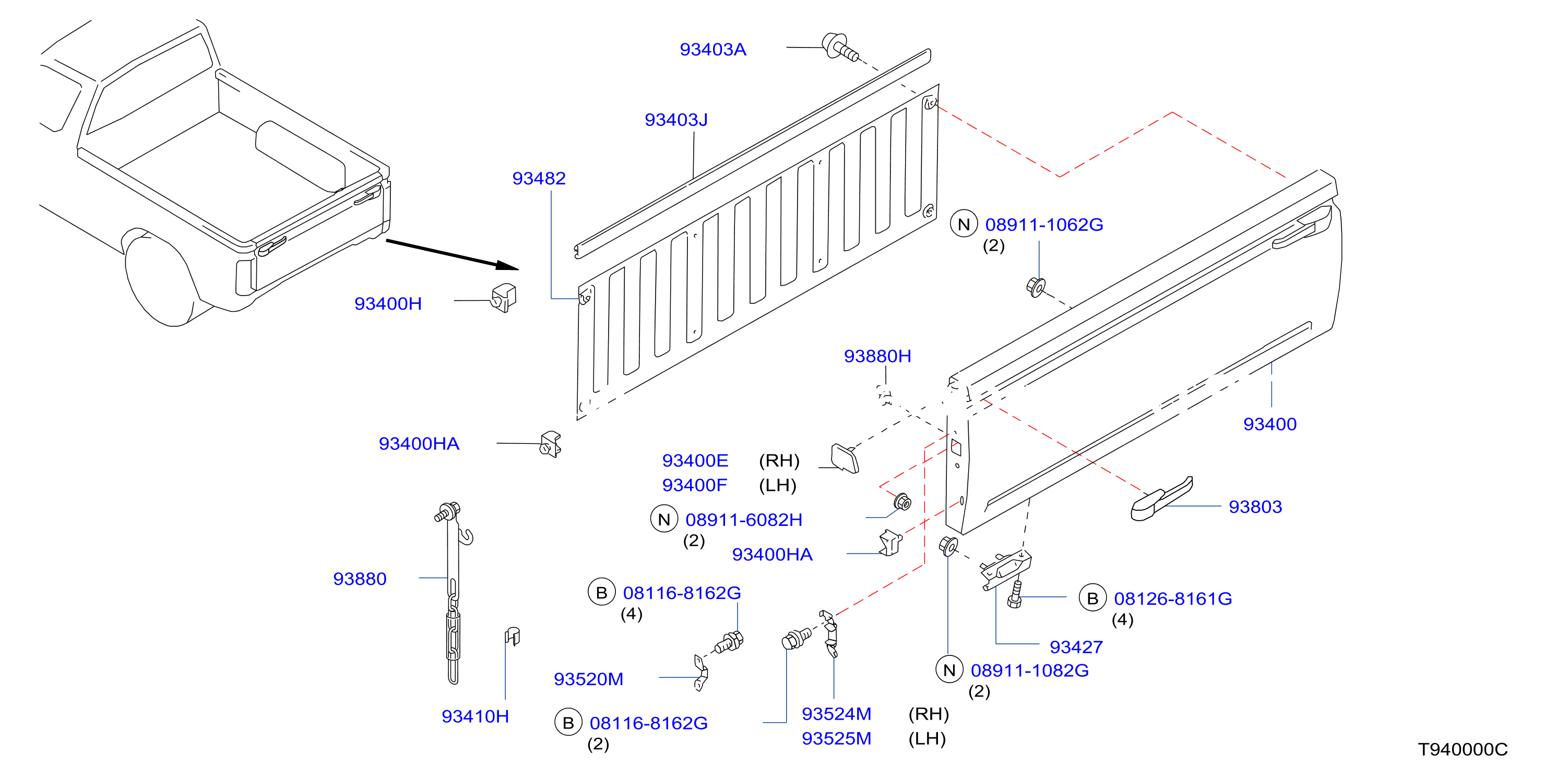Rear Body Rear Gate Fitting