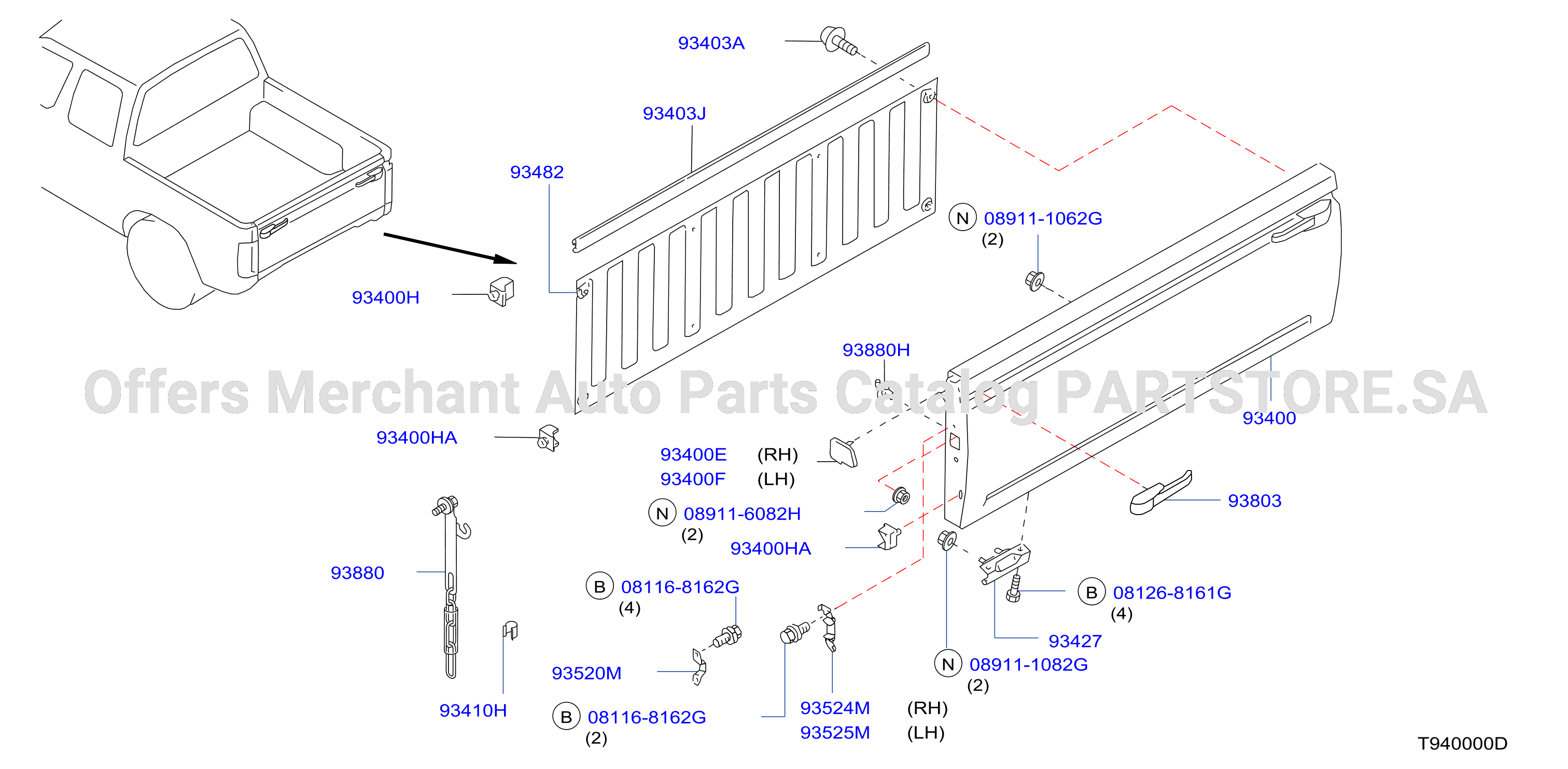 Rear Body Rear Gate Fitting