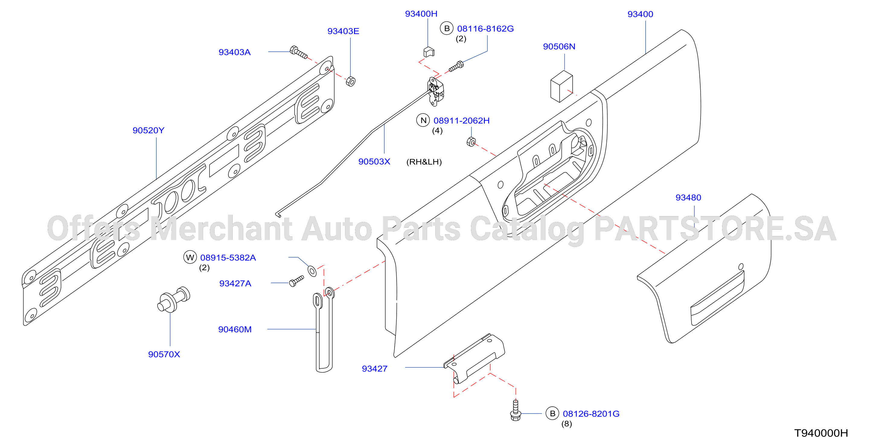 Rear Body Rear Gate Fitting Dc