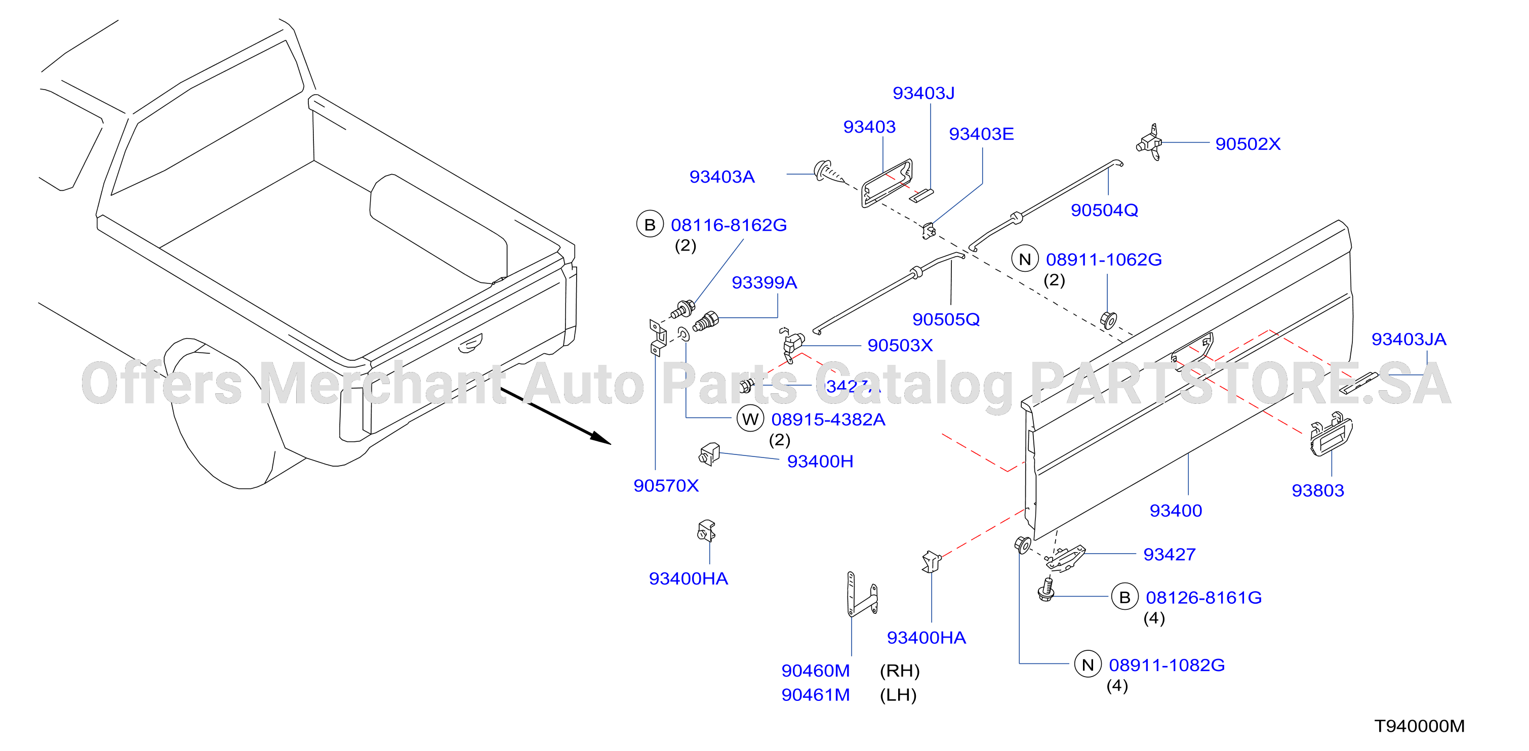 Rear Body Rear Gate Fitting