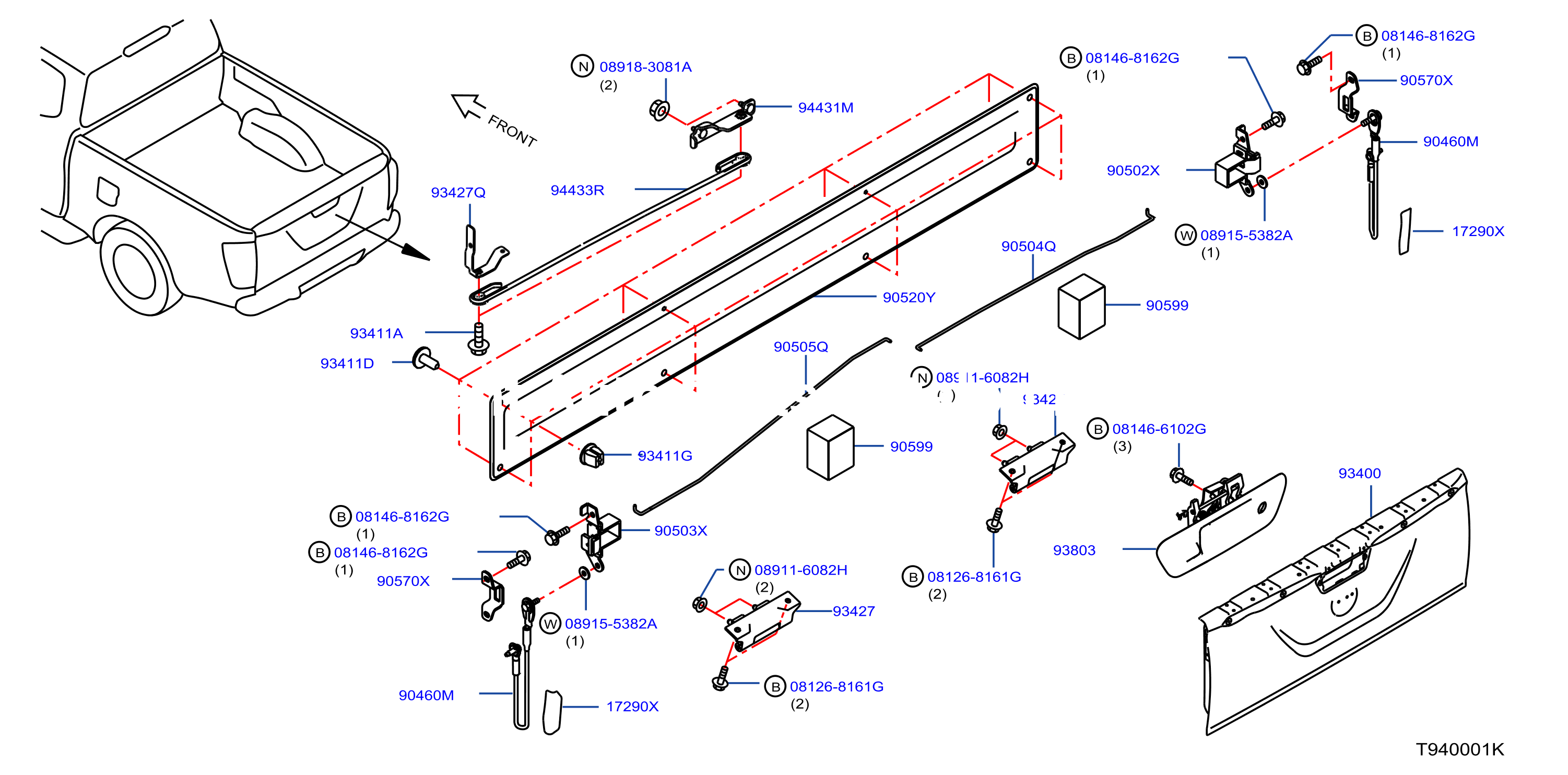 Rear Body Rear Gate Fitting
