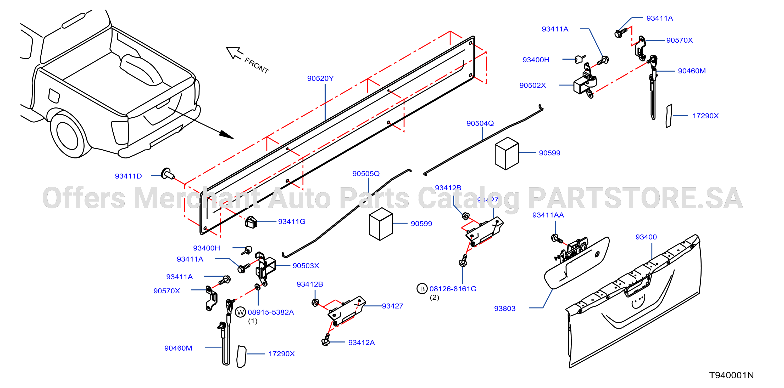 Rear Body Rear Gate Fitting