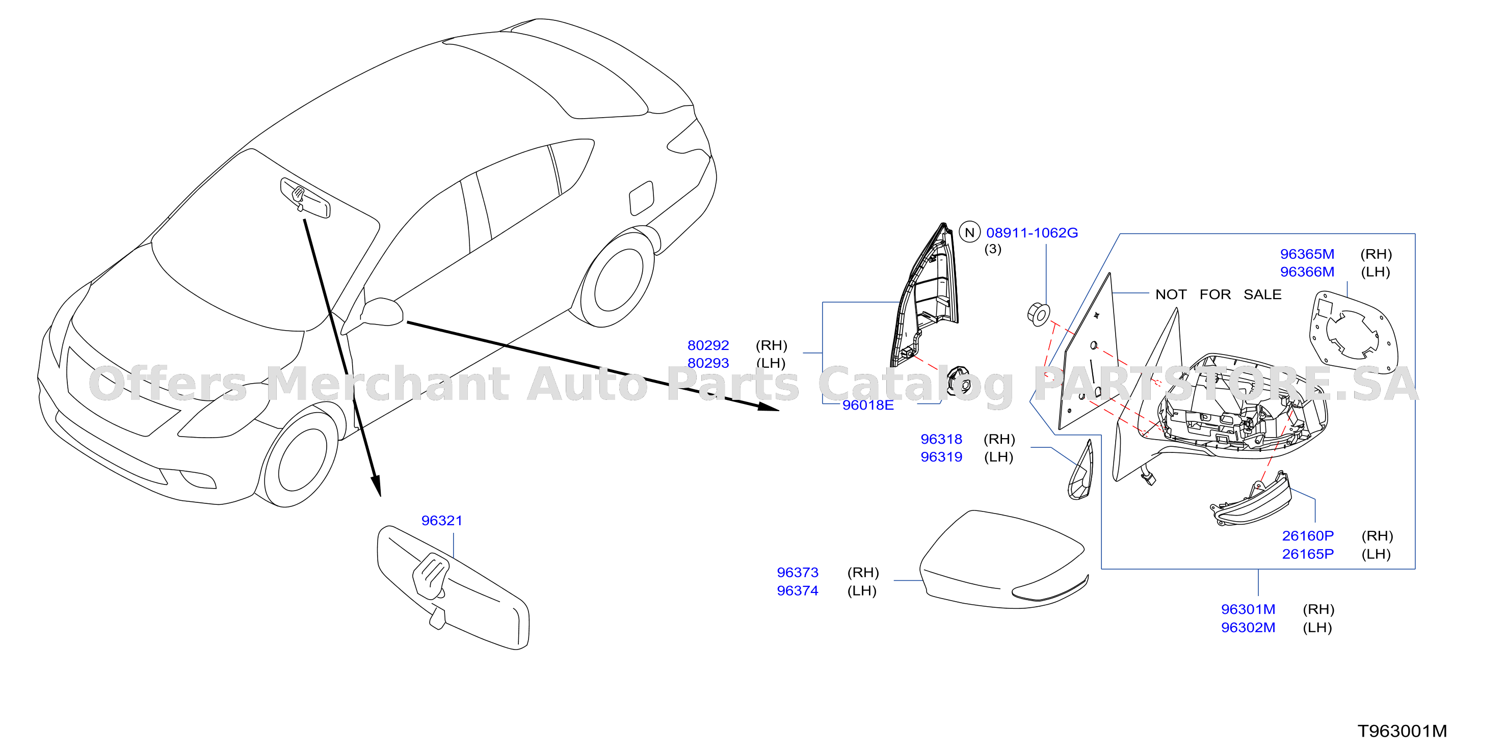 Rear View Mirror With Side Turn Signal