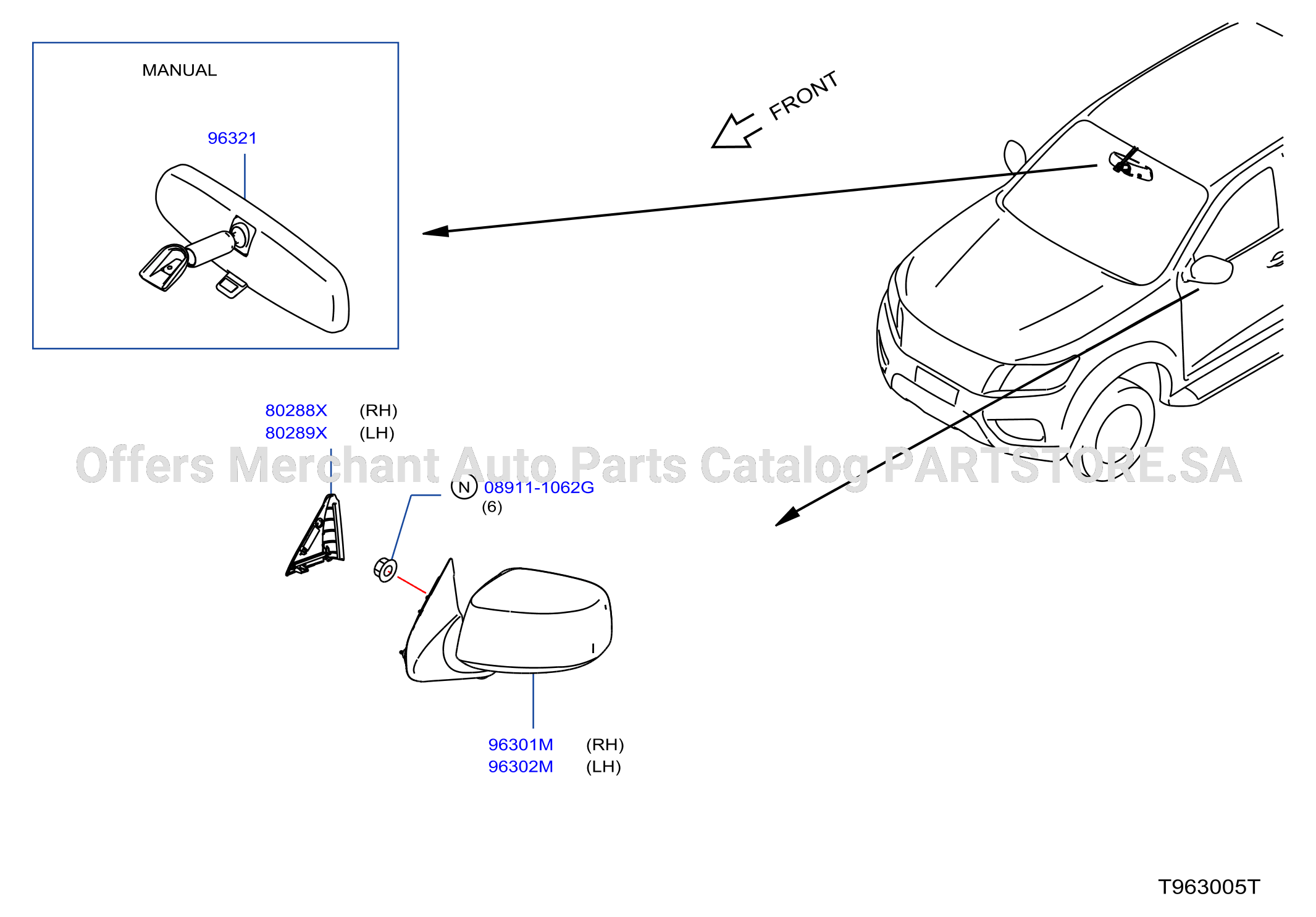 Rear View Mirror Pivot