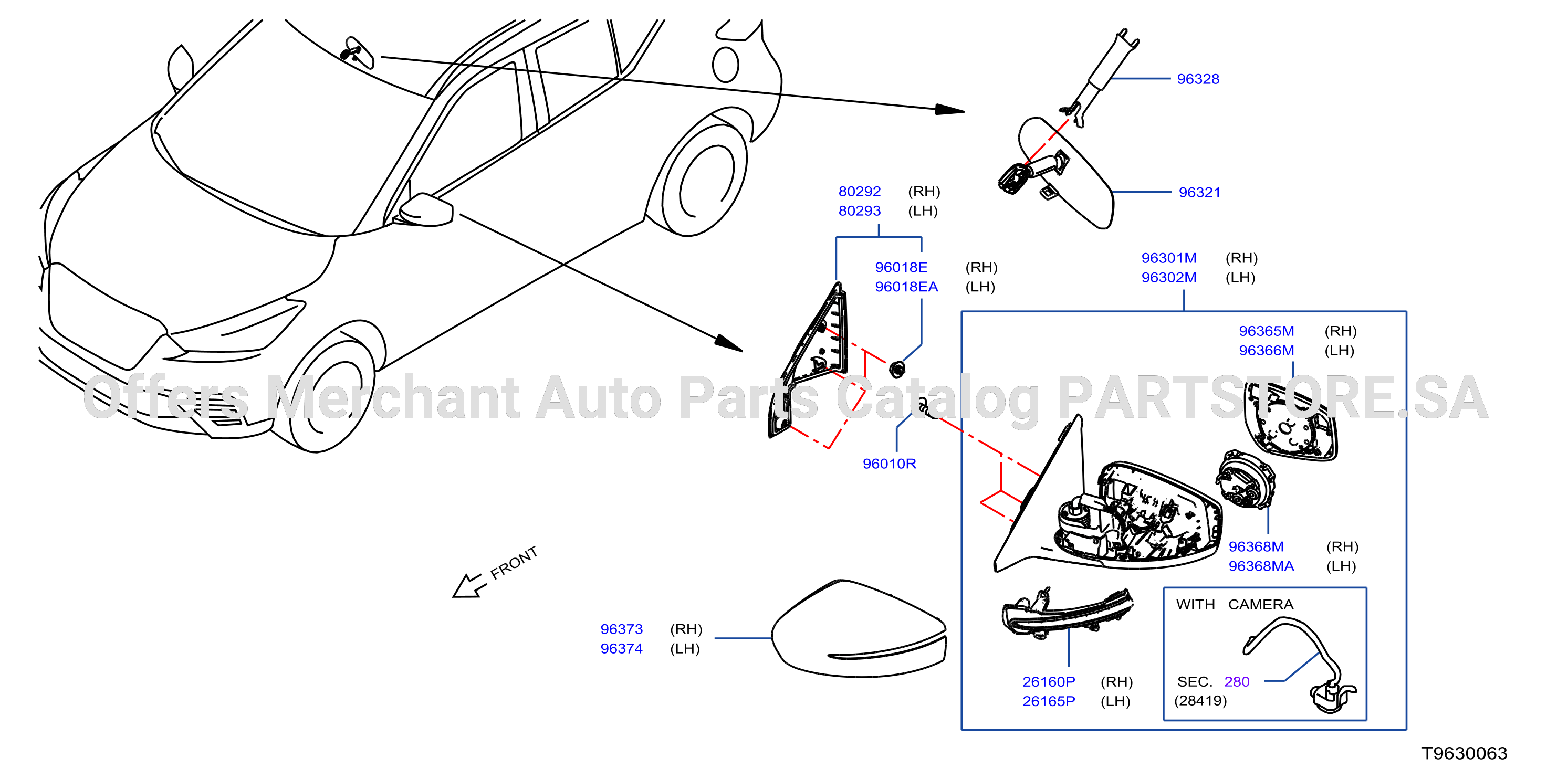Rear View Mirror Electric Fold