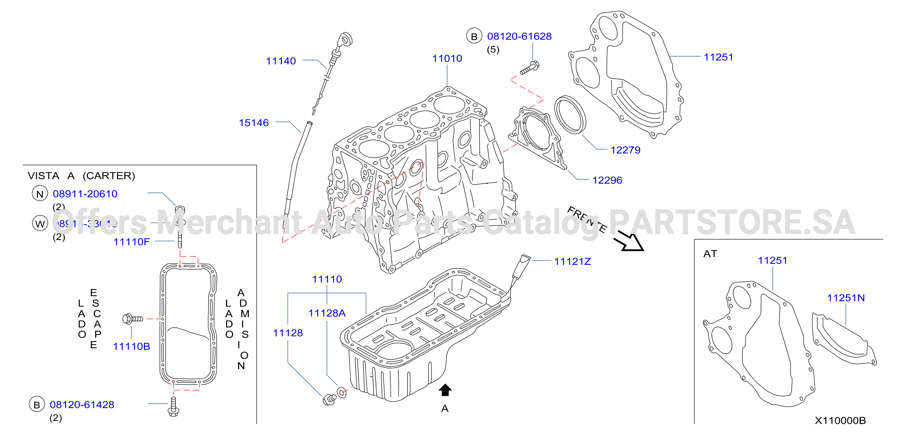 Cylinder Block Oil Pan Assembly