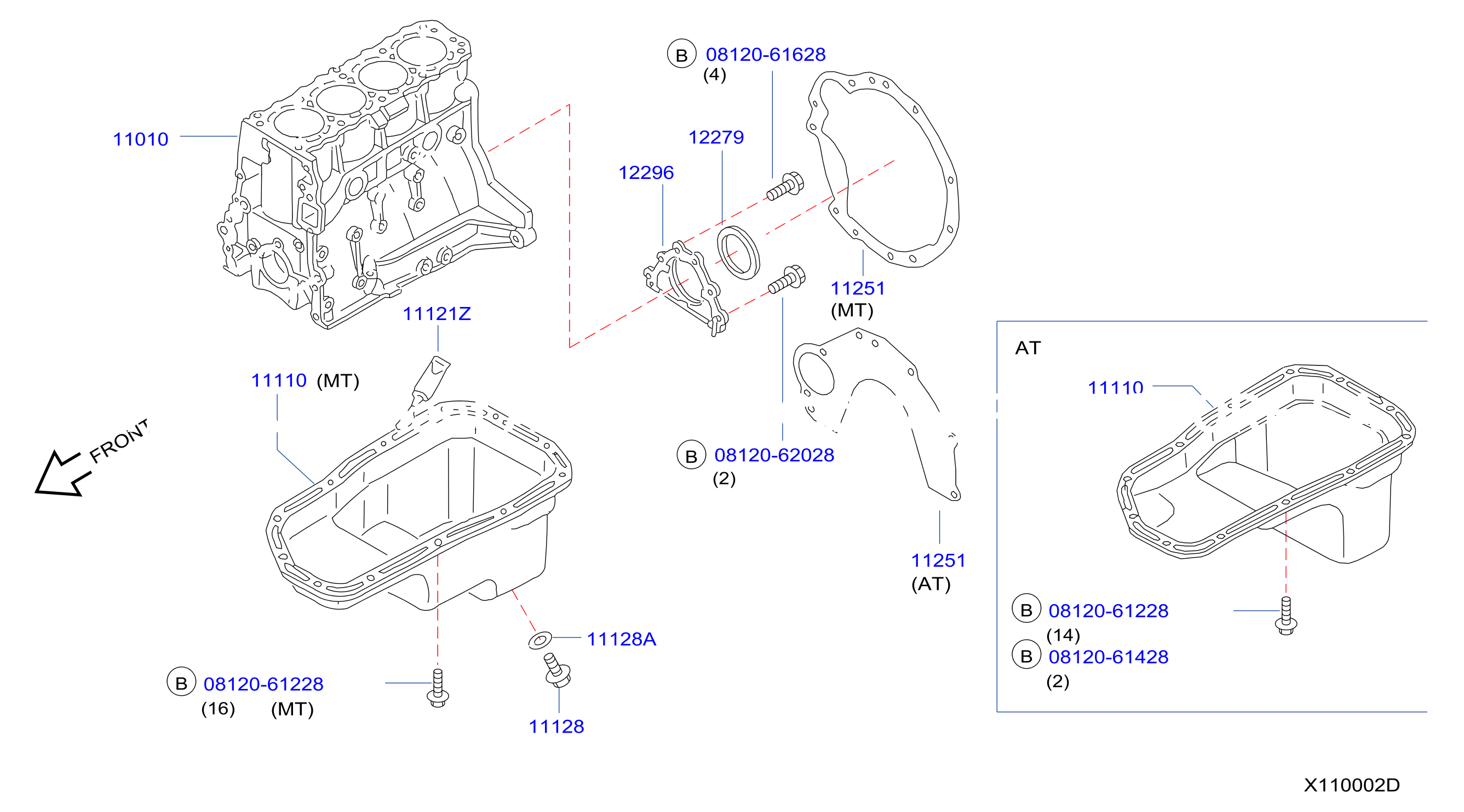 Cylinder Block Oil Pan Assembly