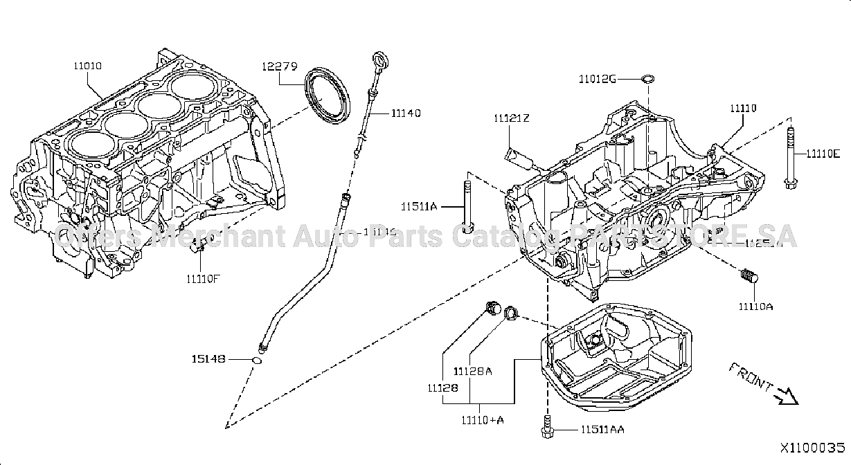 Cylinder Block Oil Pan Assembly
