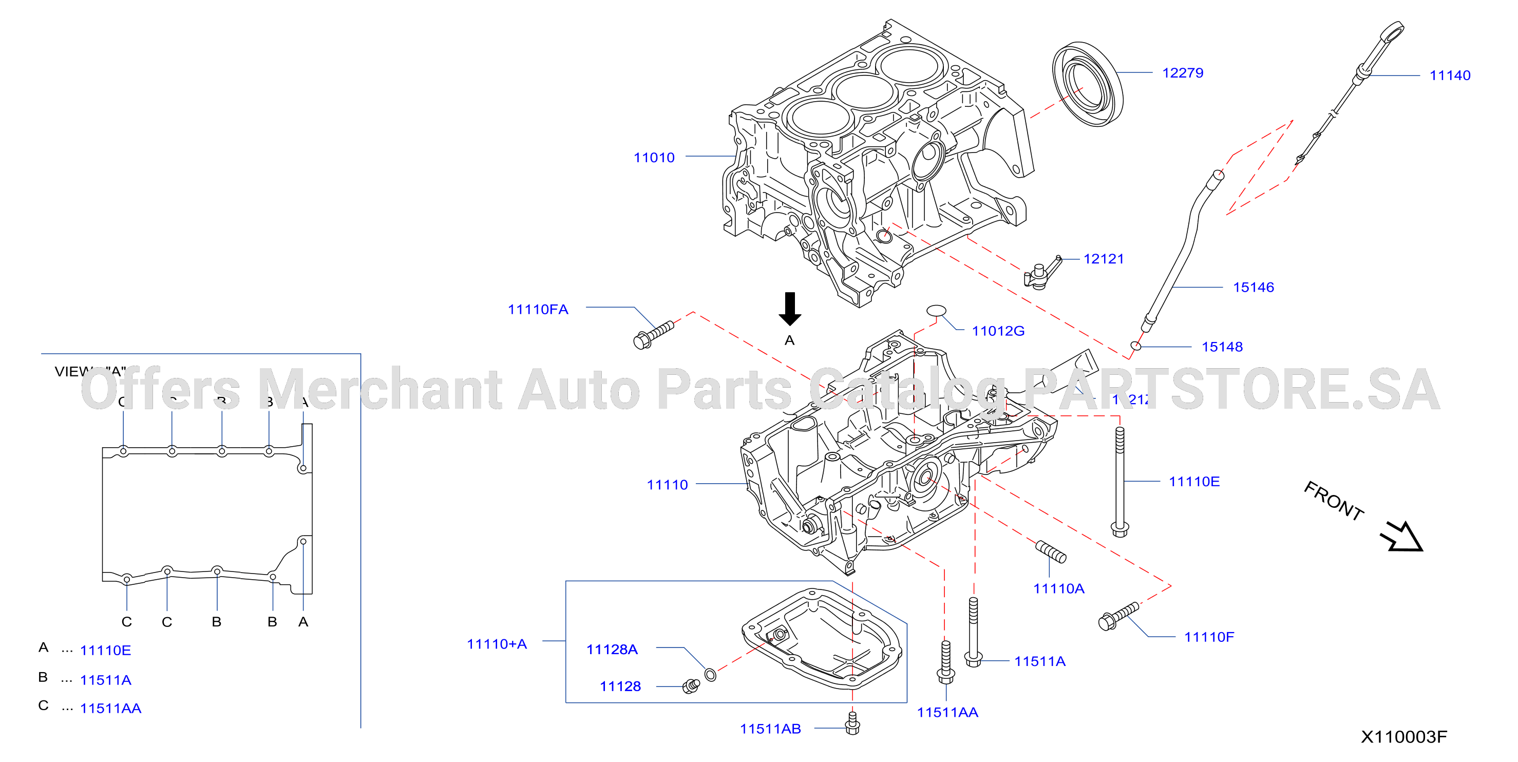 Cylinder Block Oil Pan Assembly