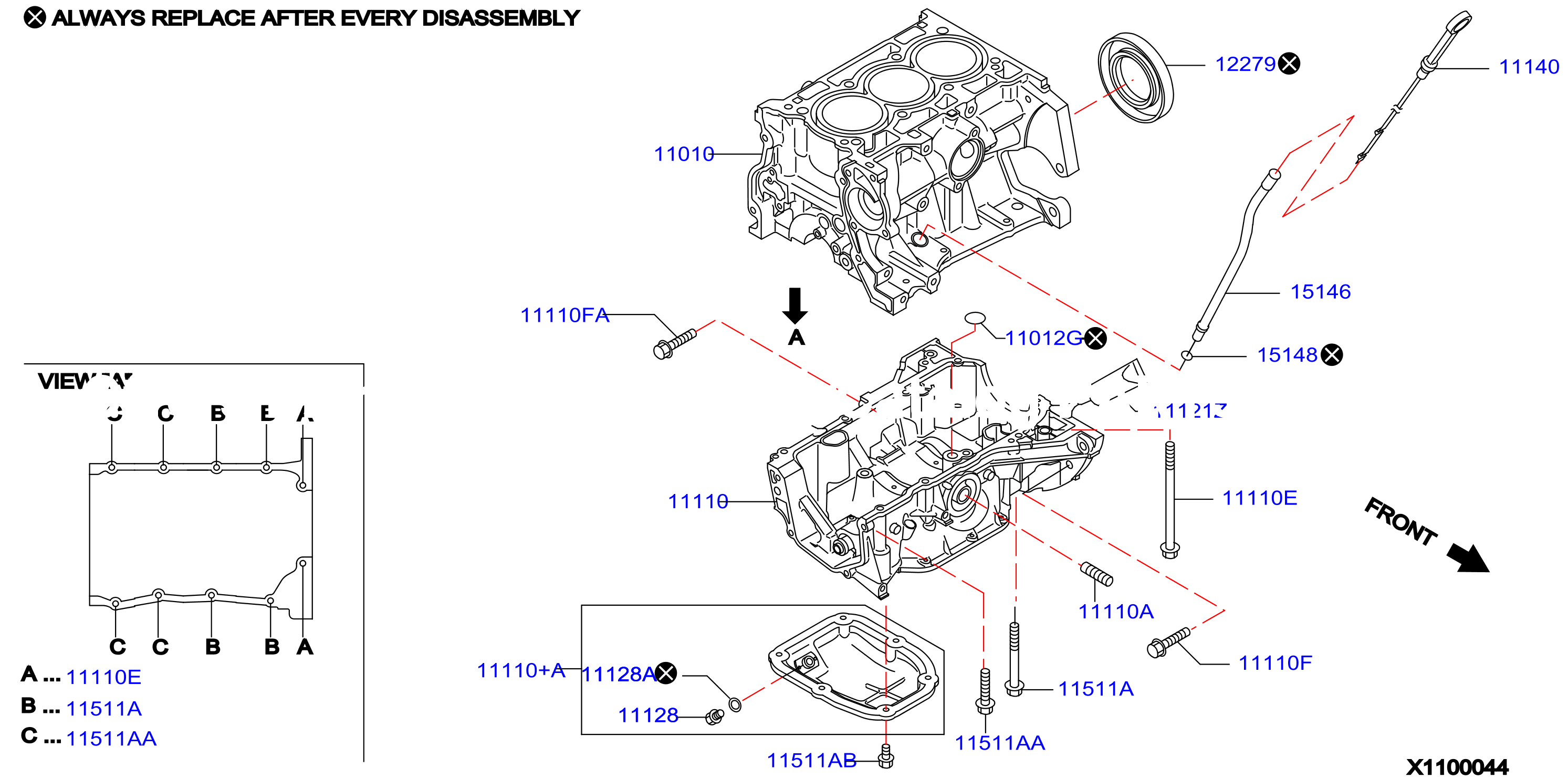 Cylinder Block Oil Pan Assembly