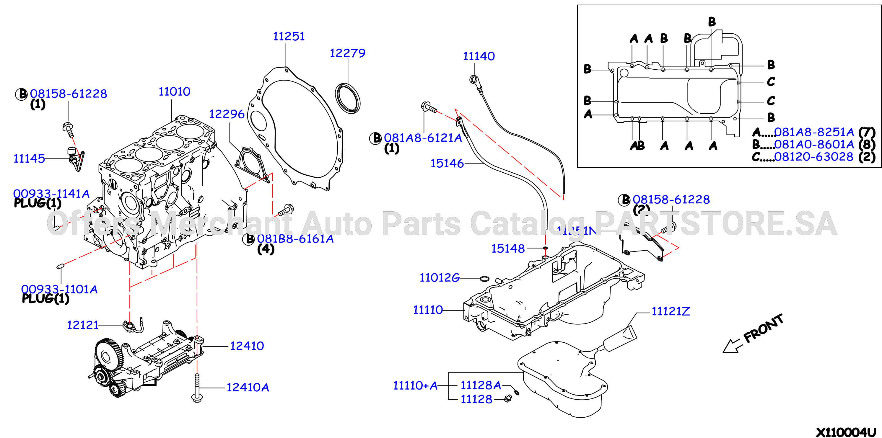 Cylinder Block Oil Pan Assembly