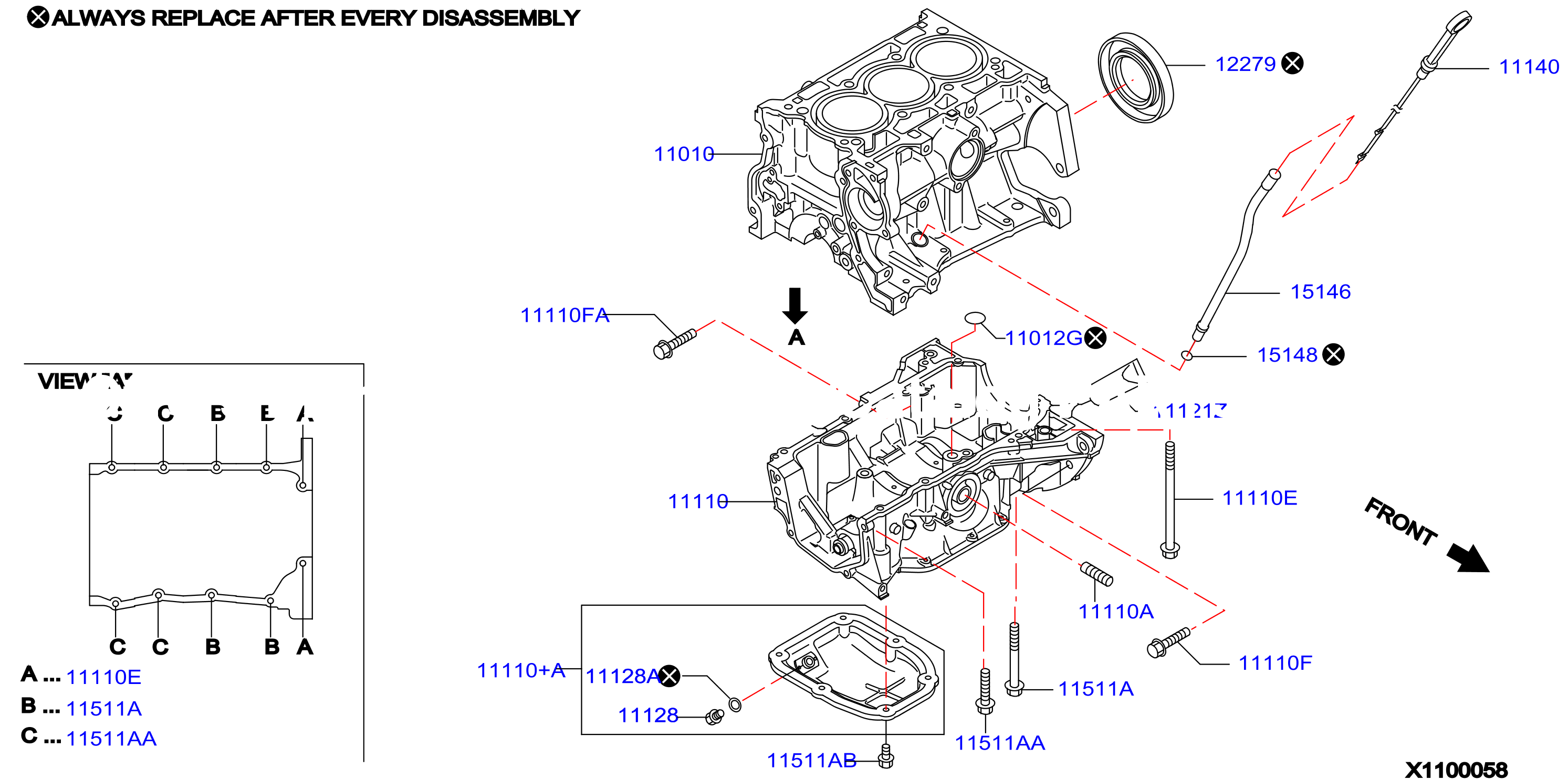 Cylinder Block Oil Pan Assembly
