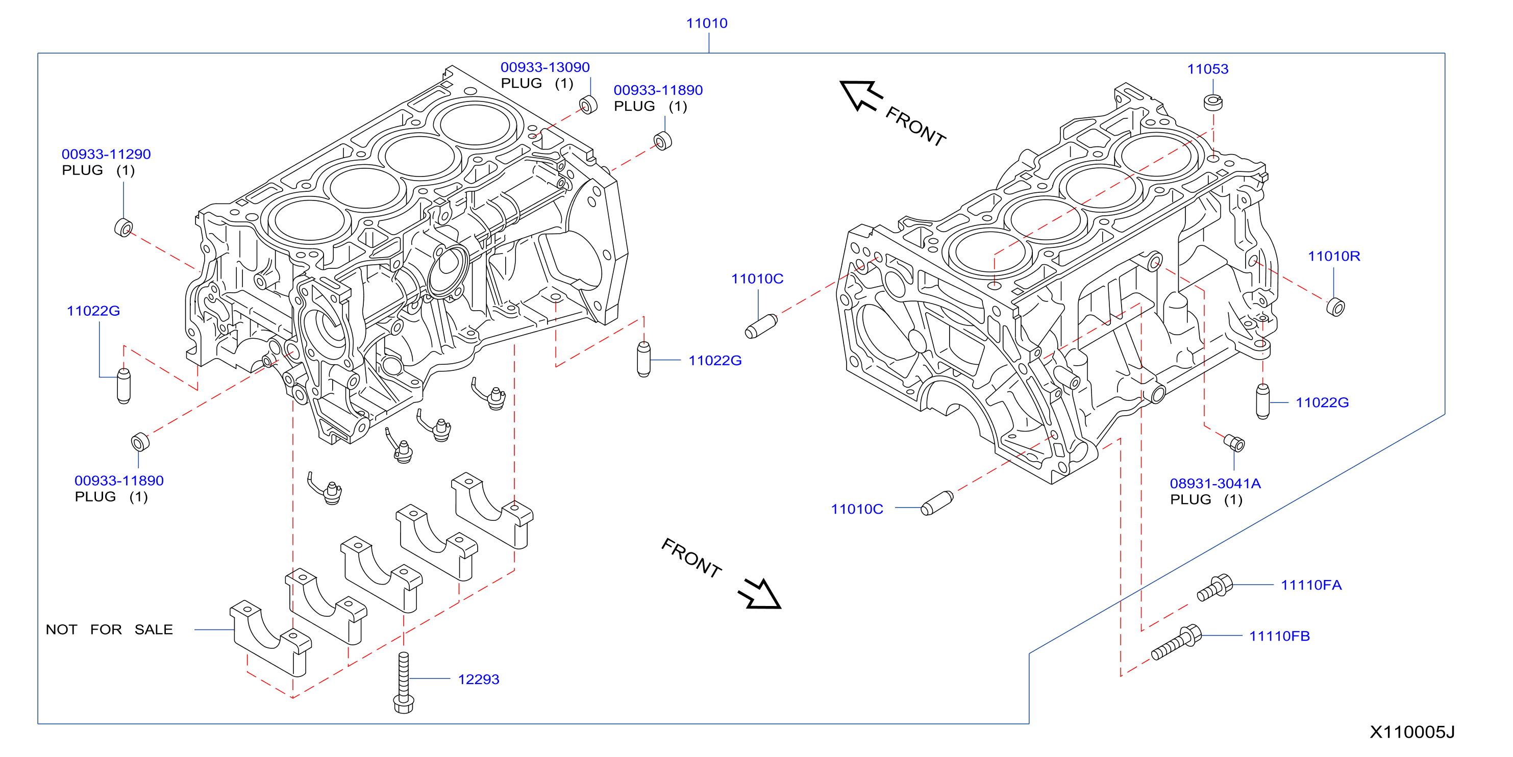 Cylinder Block Oil Pan Components