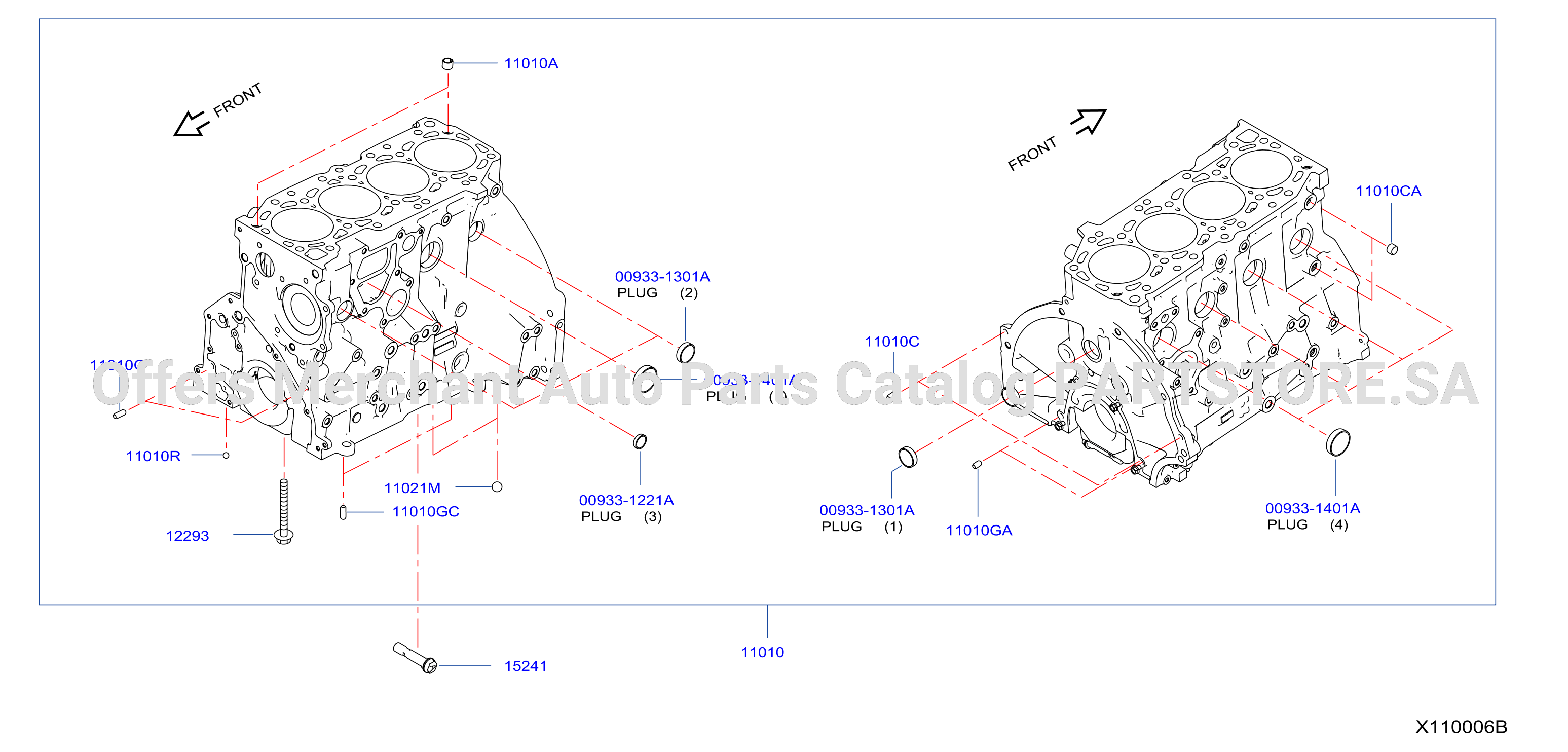 Cylinder Block Oil Pan Cylinder Block