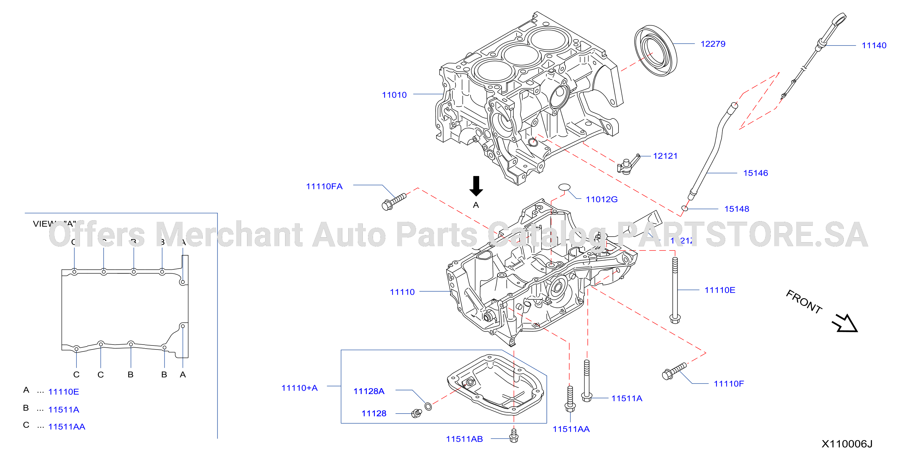 Cylinder Block Oil Pan Assembly