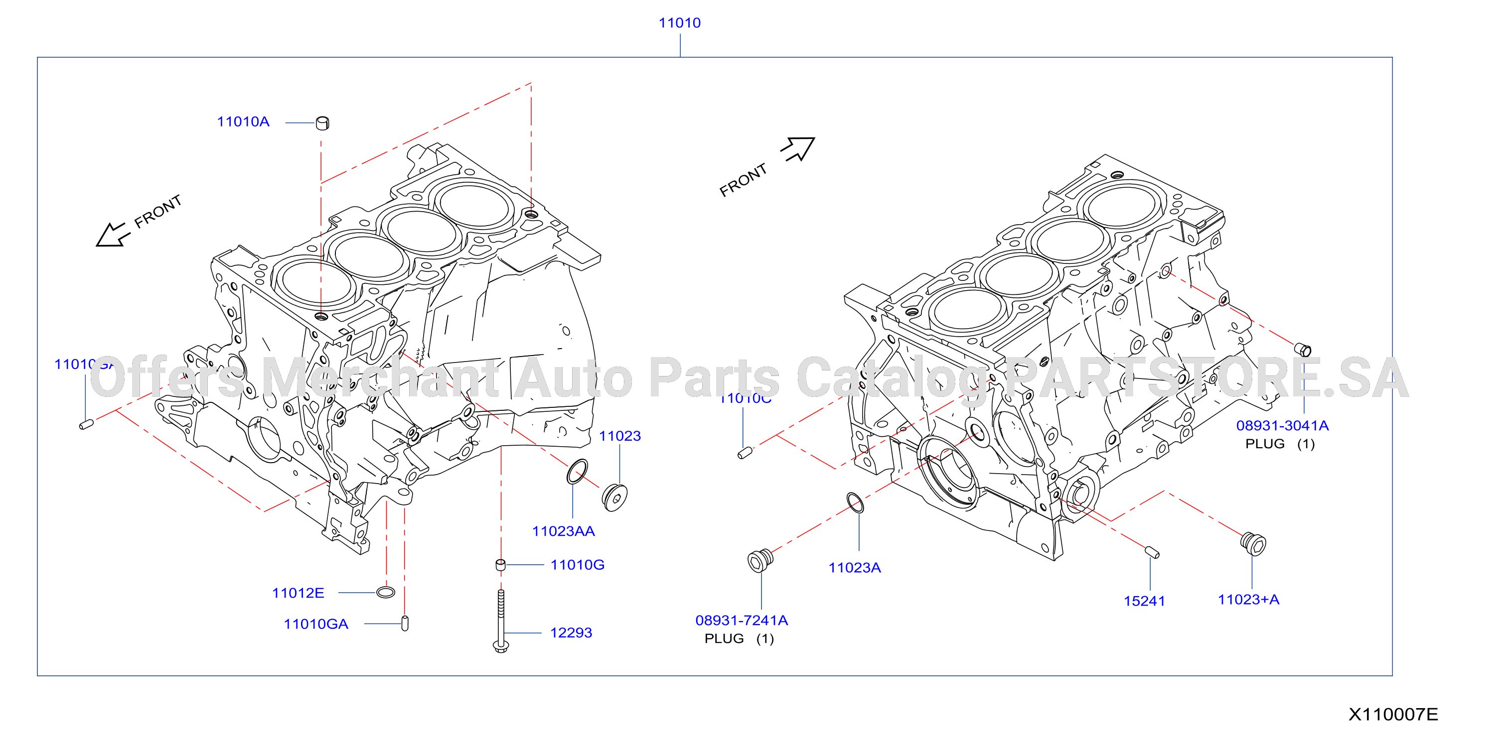 Cylinder Block Oil Pan Cylinder Block