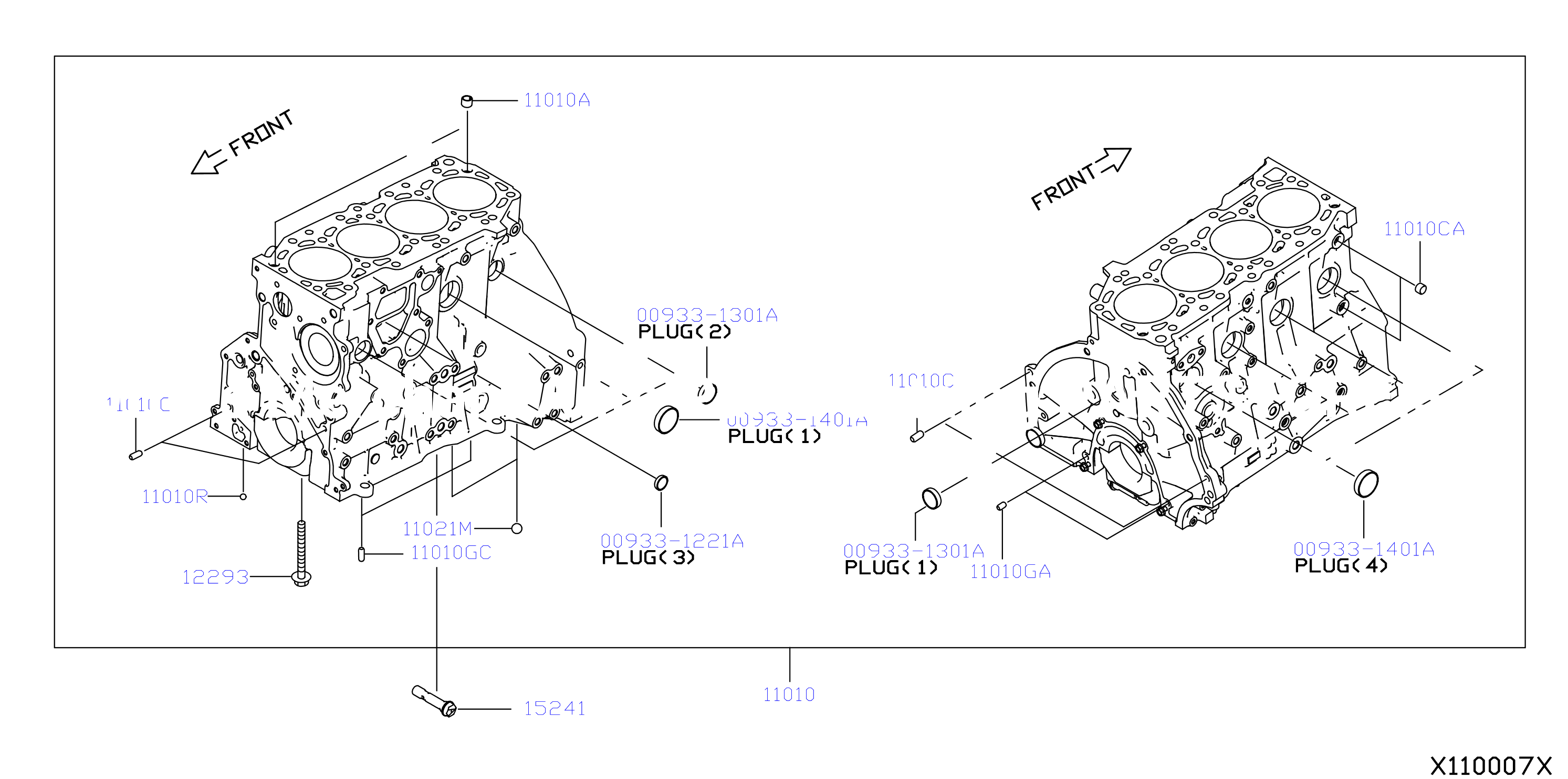 Cylinder Block Oil Pan Cylinder Block