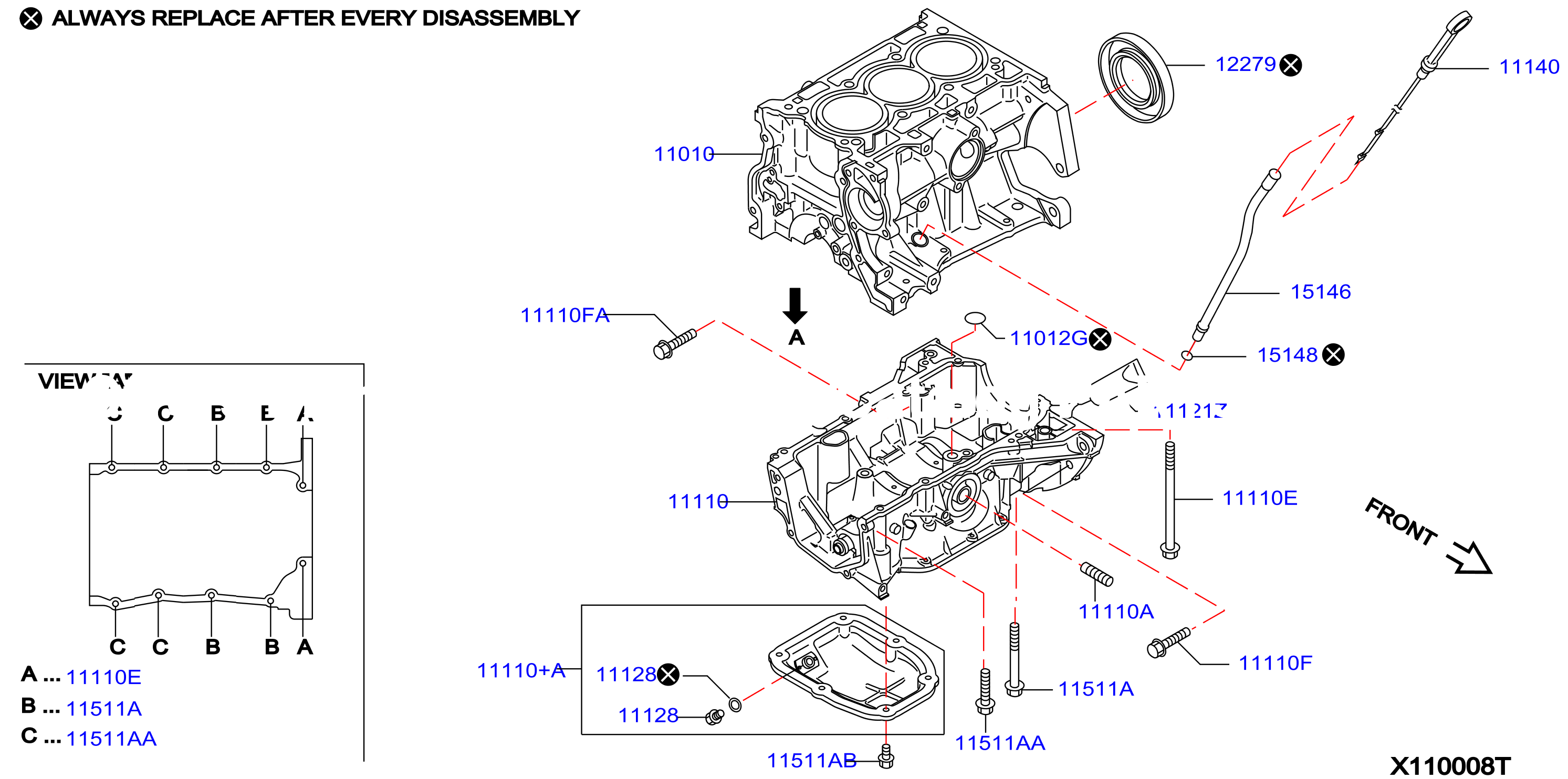 Cylinder Block Oil Pan Assembly