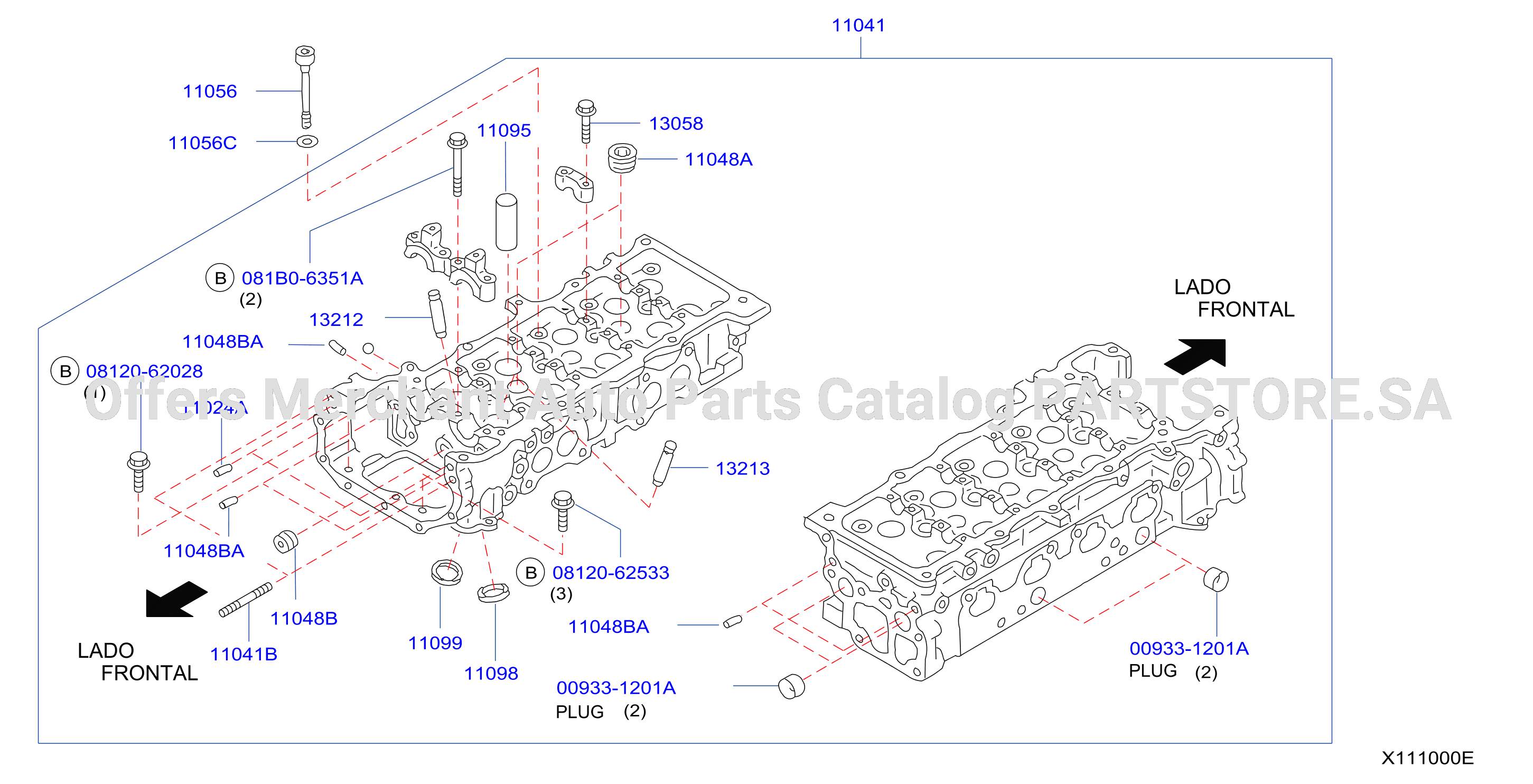 Cylinder Head Rocker Cover Component Parts