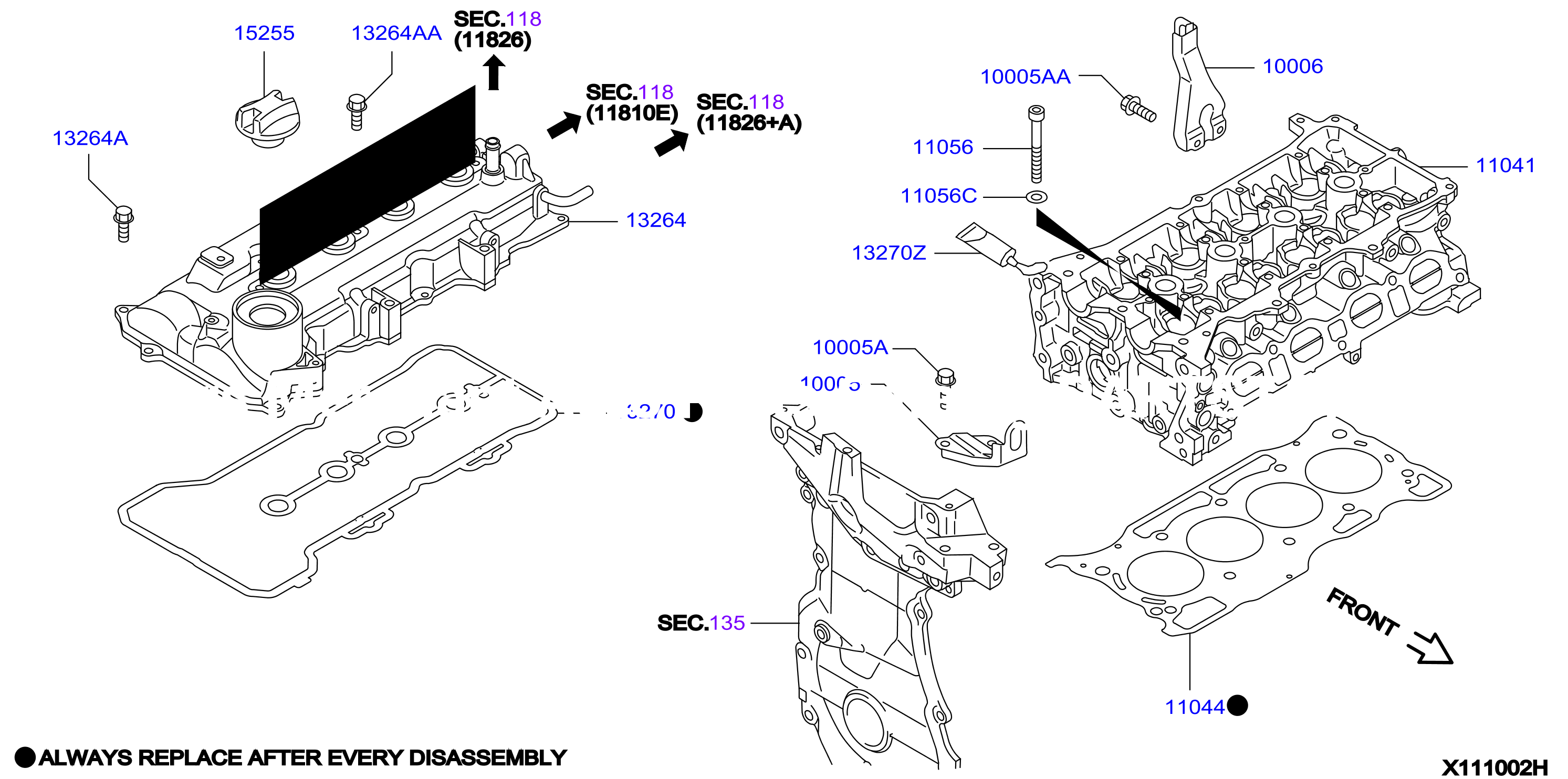 Cylinder Head Rocker Cover Assembly