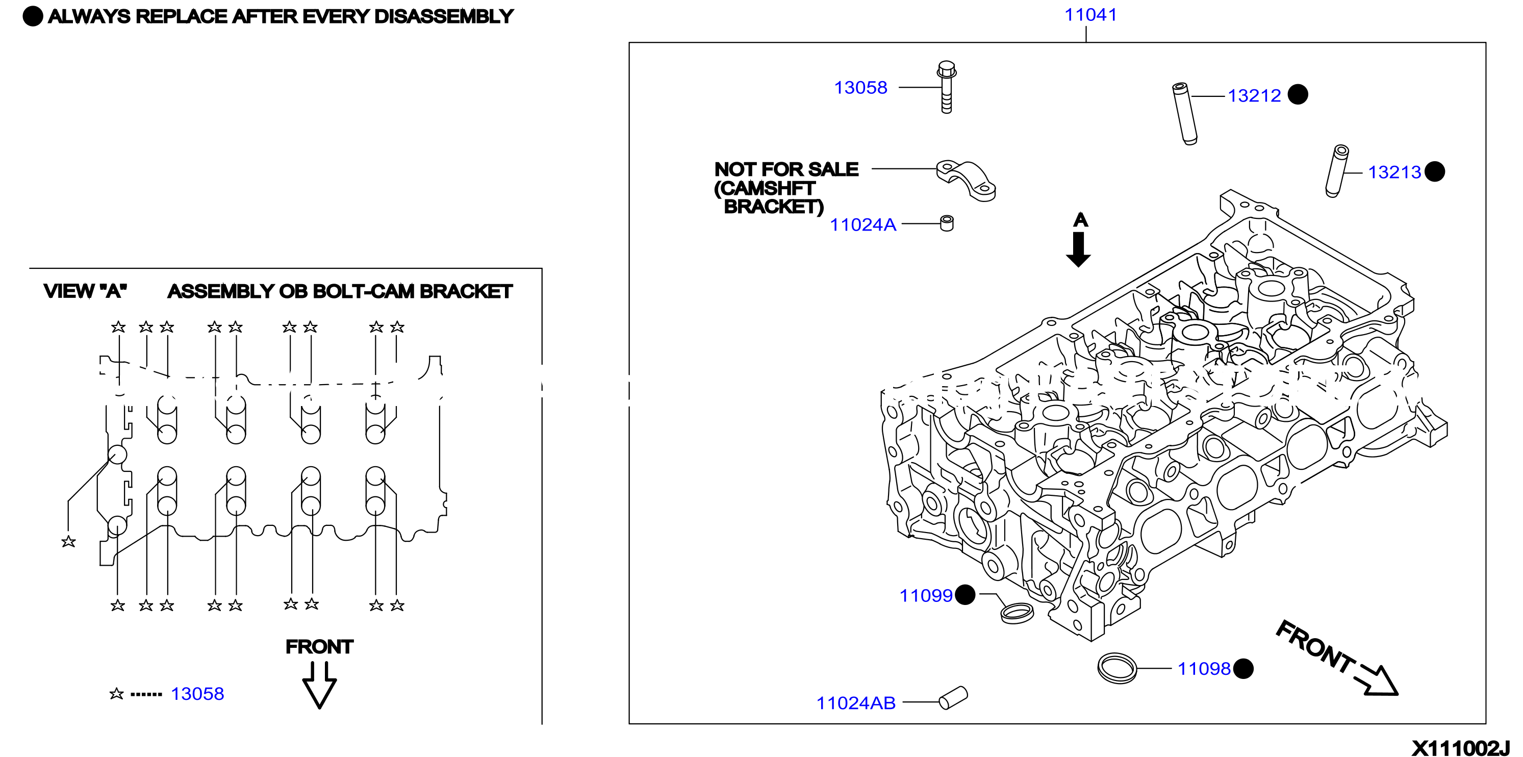 Cylinder Head Rocker Cover Component Parts