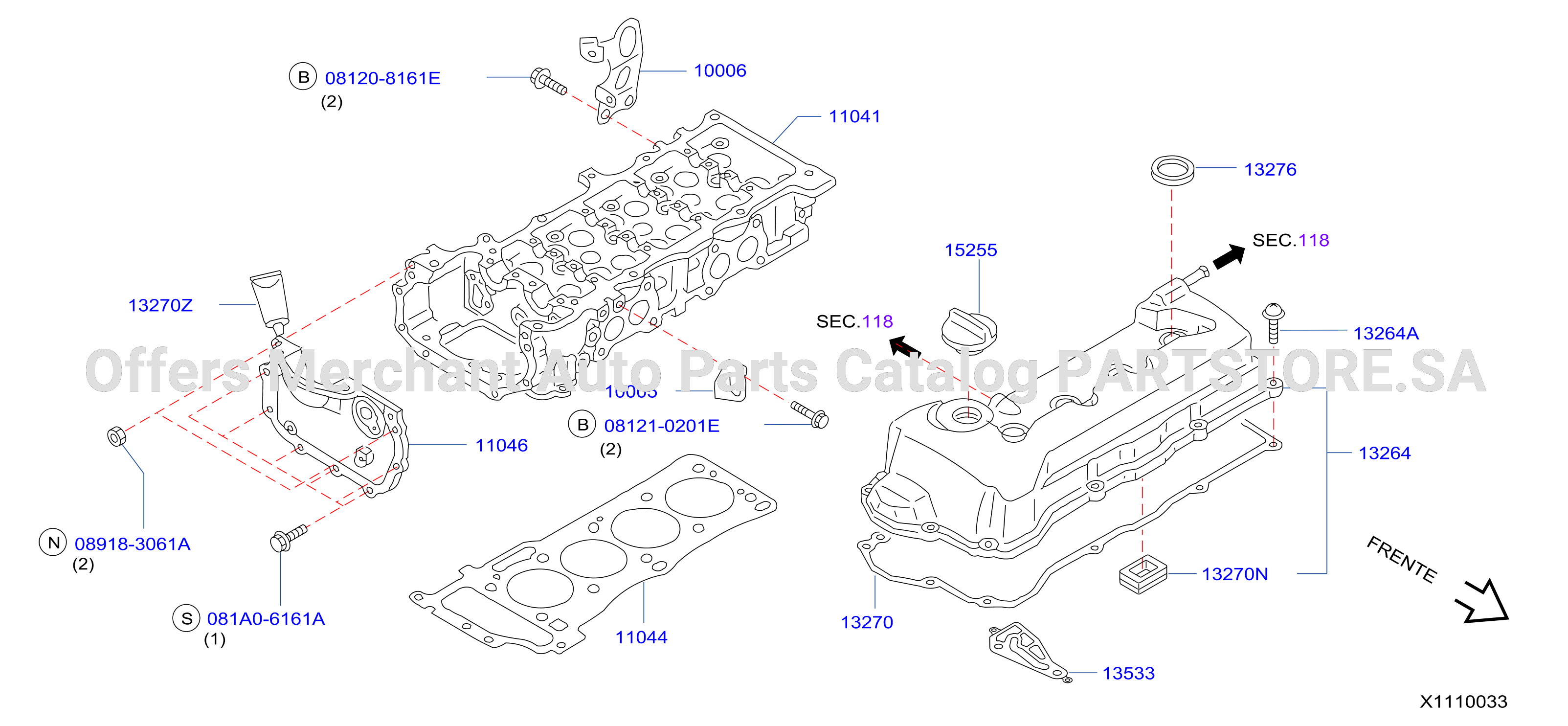 Cylinder Head Rocker Cover Assembly
