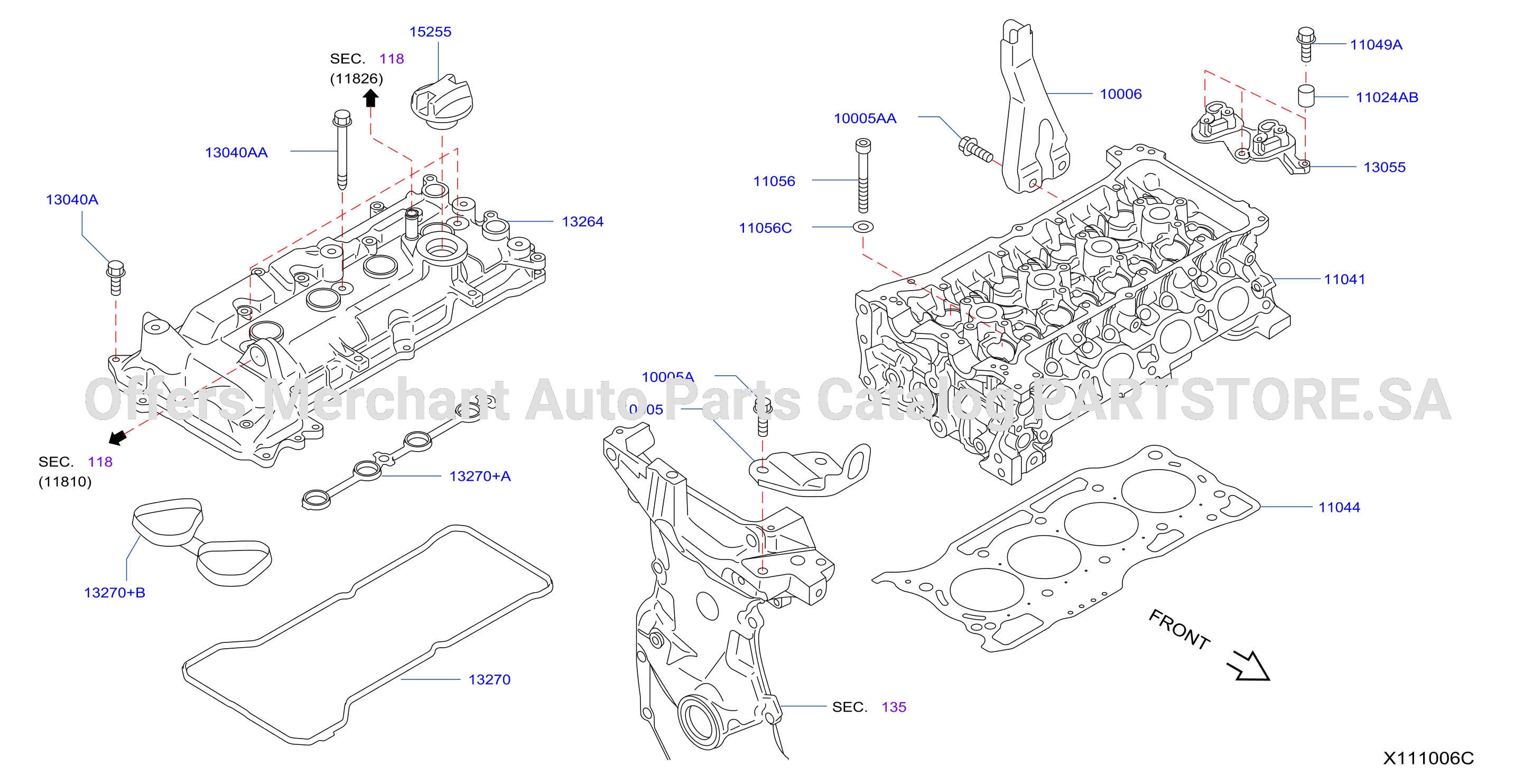 Cylinder Head Rocker Cover Assembly