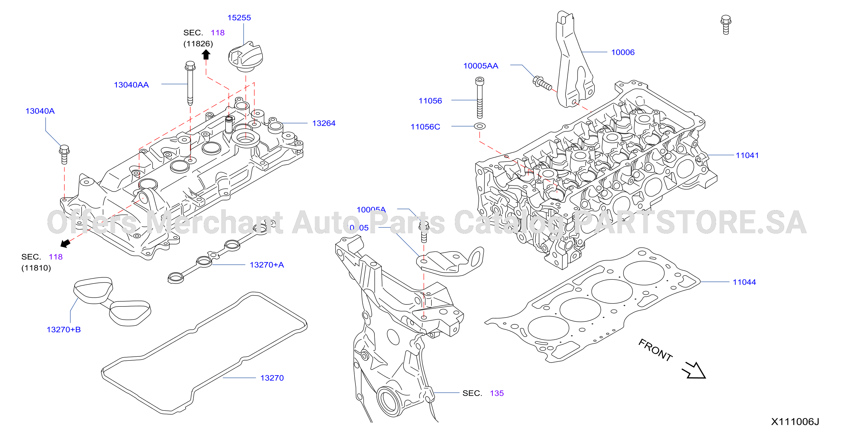 Cylinder Head Rocker Cover Assembly