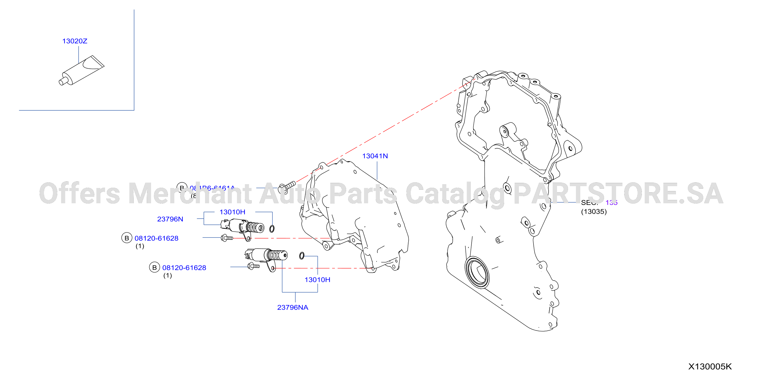 Camshaft Valve Mechanism Cover Assy Valve Timing Cont