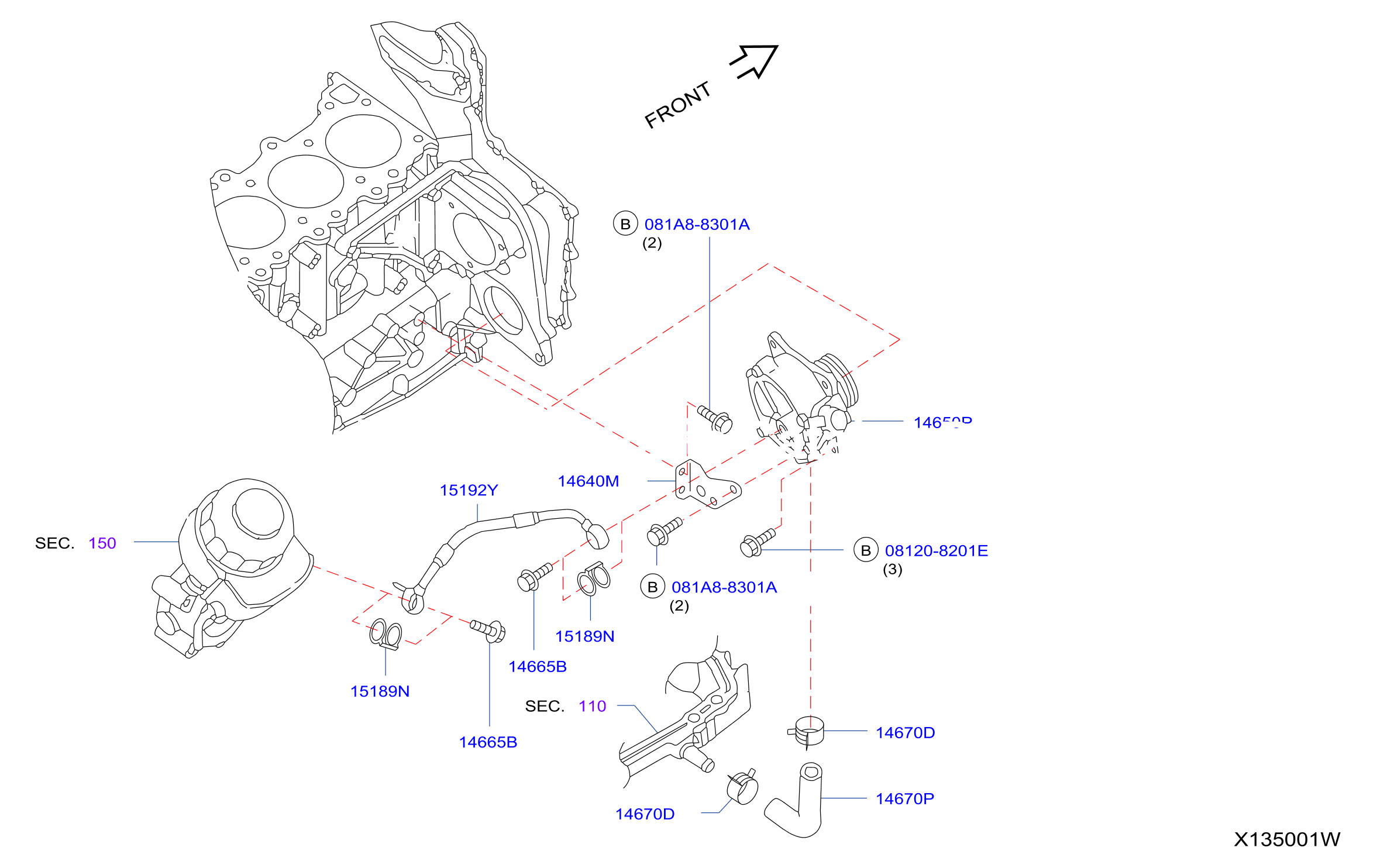 Front Cover Vacuum Pump Fitting Vaccum Pump