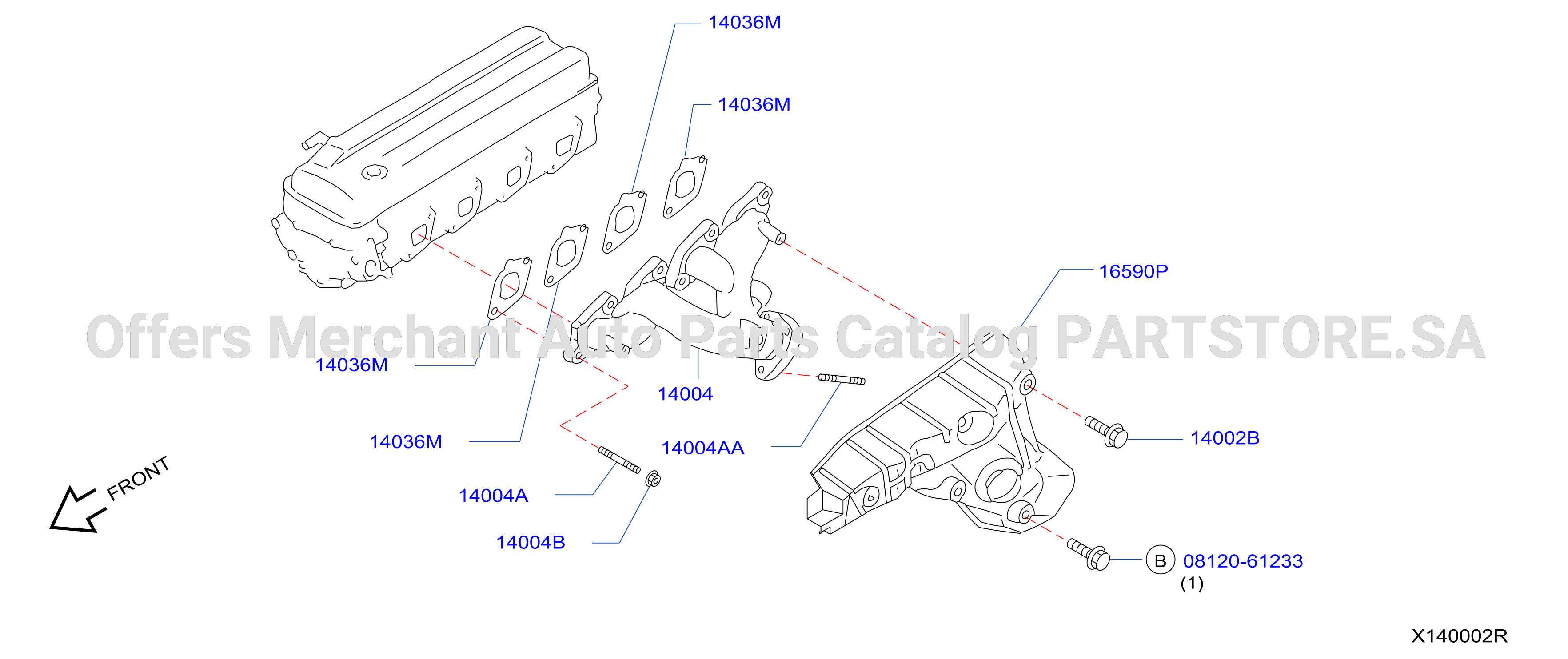 Manifold Exhaust Parts