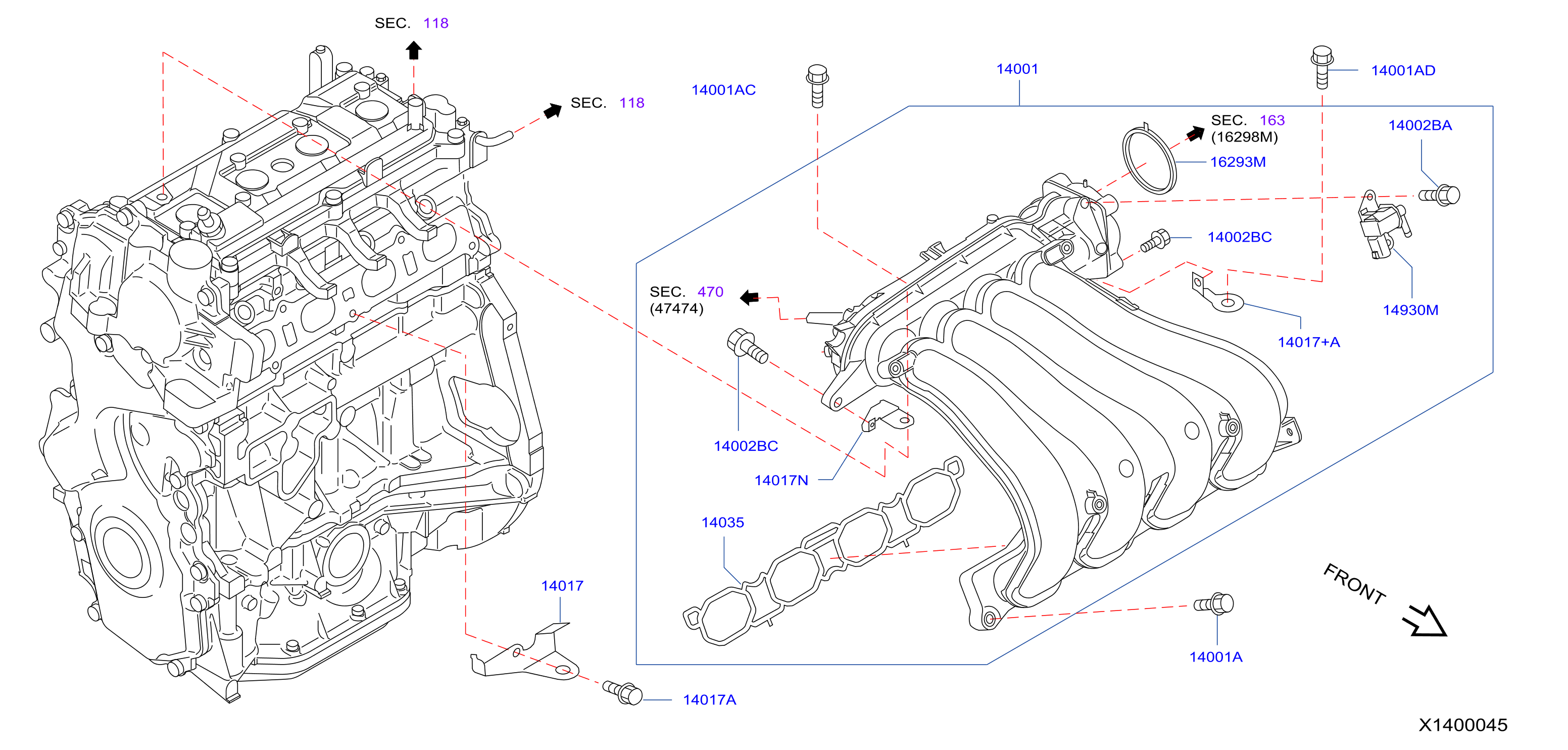 Manifold Intake Parts