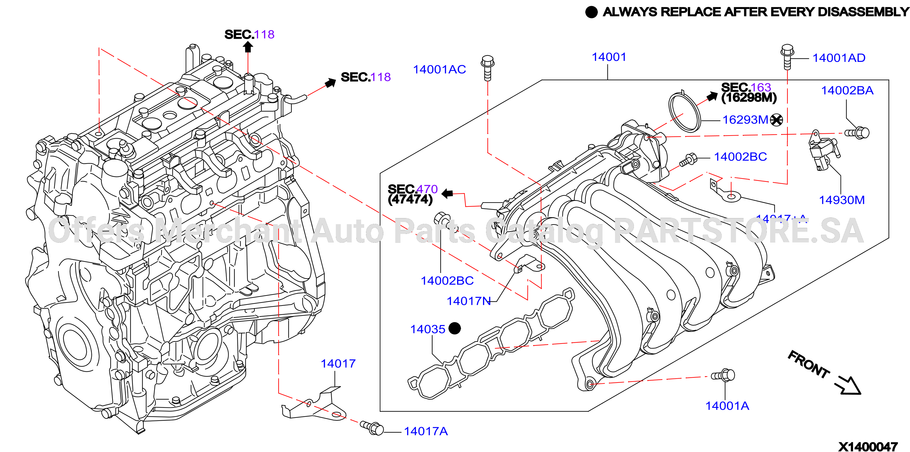 Manifold Intake Parts