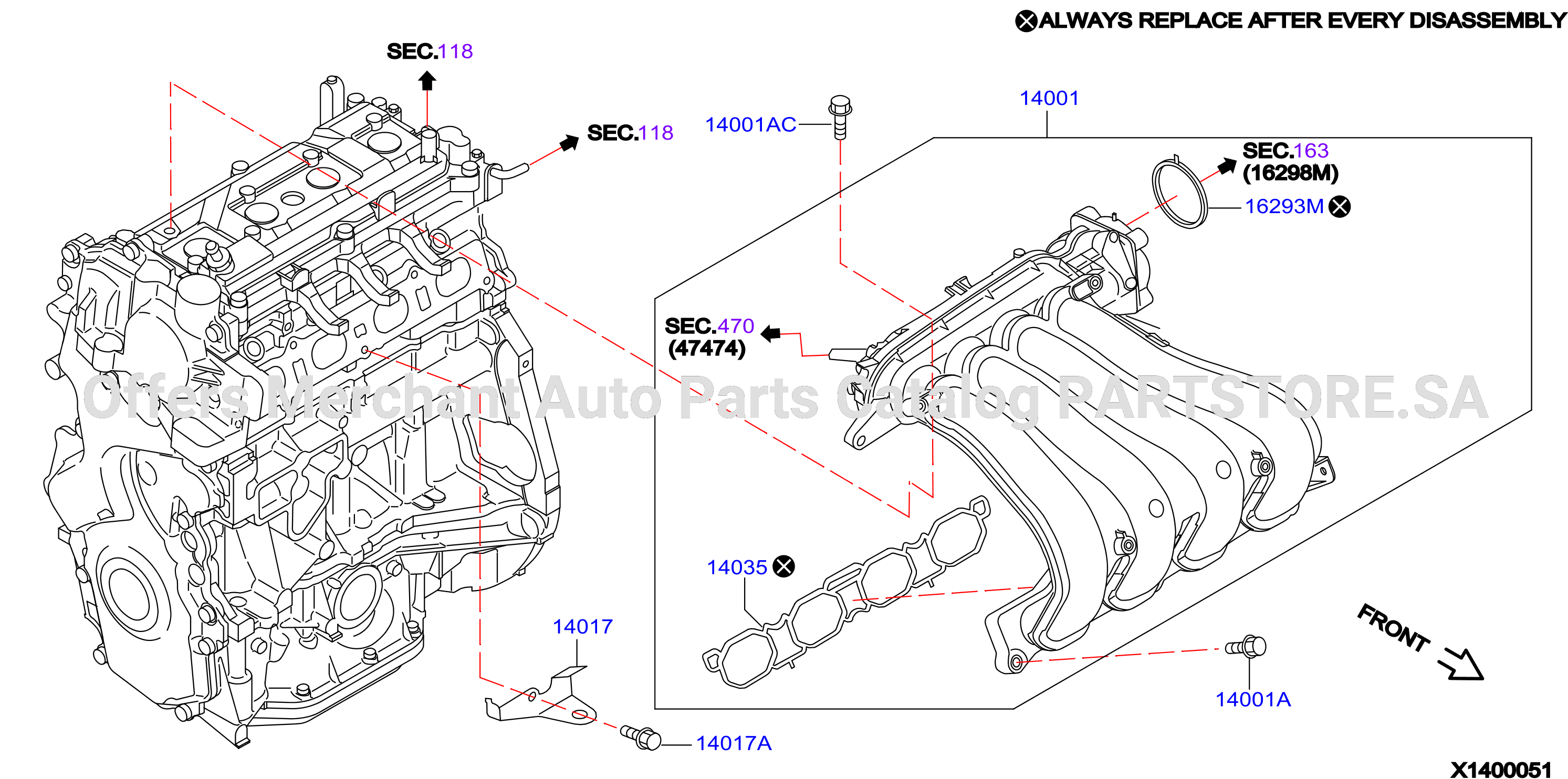 Manifold Intake Parts