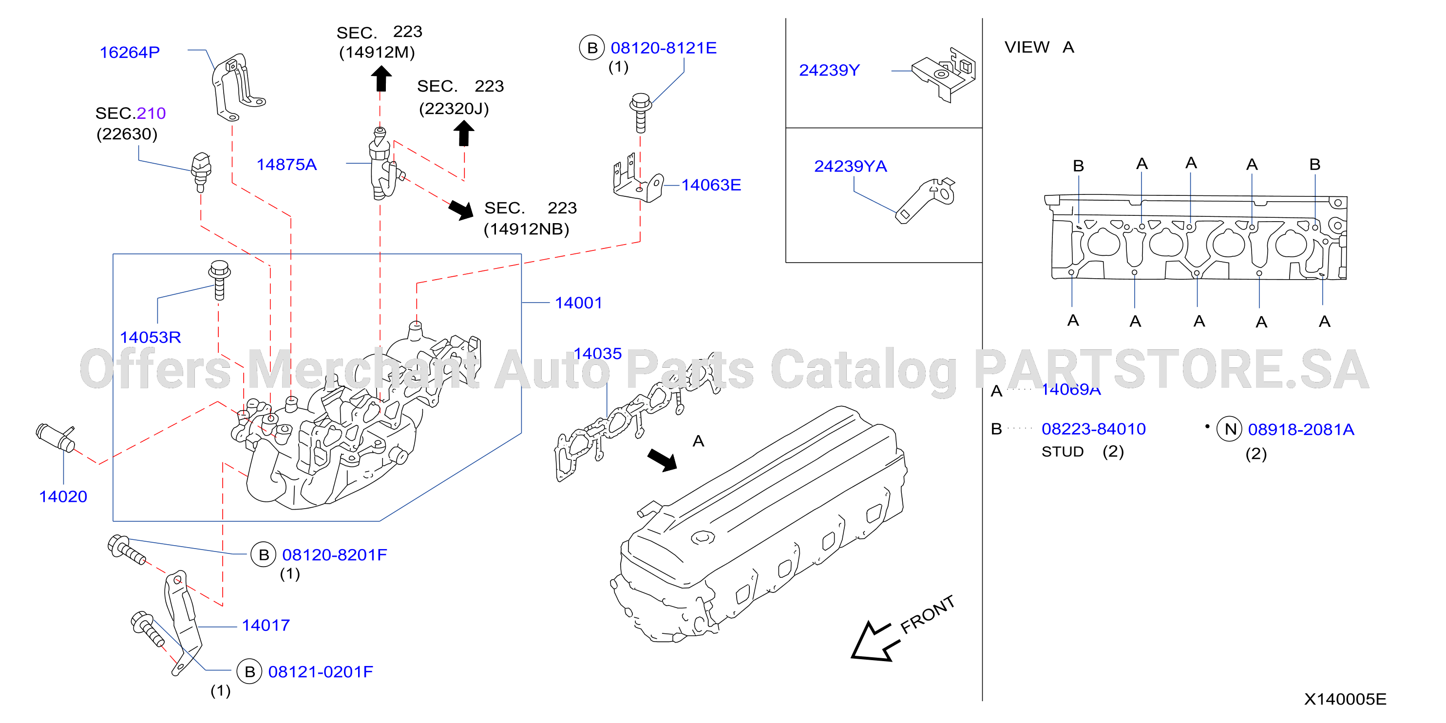 Manifold Intake Parts