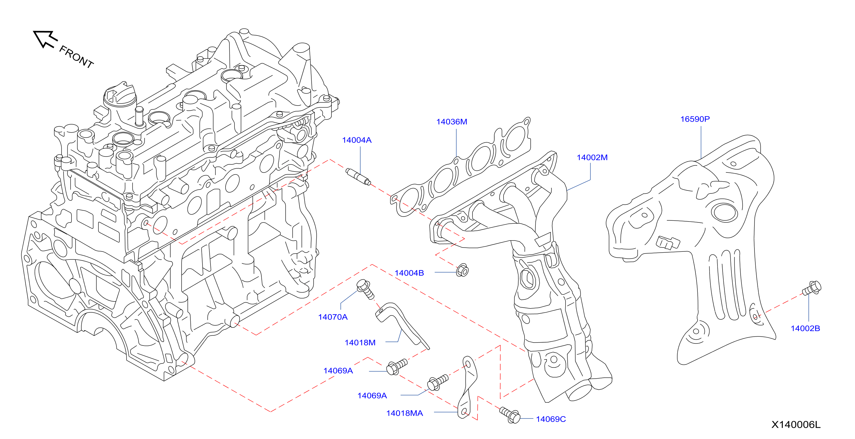 Manifold Exhaust Parts