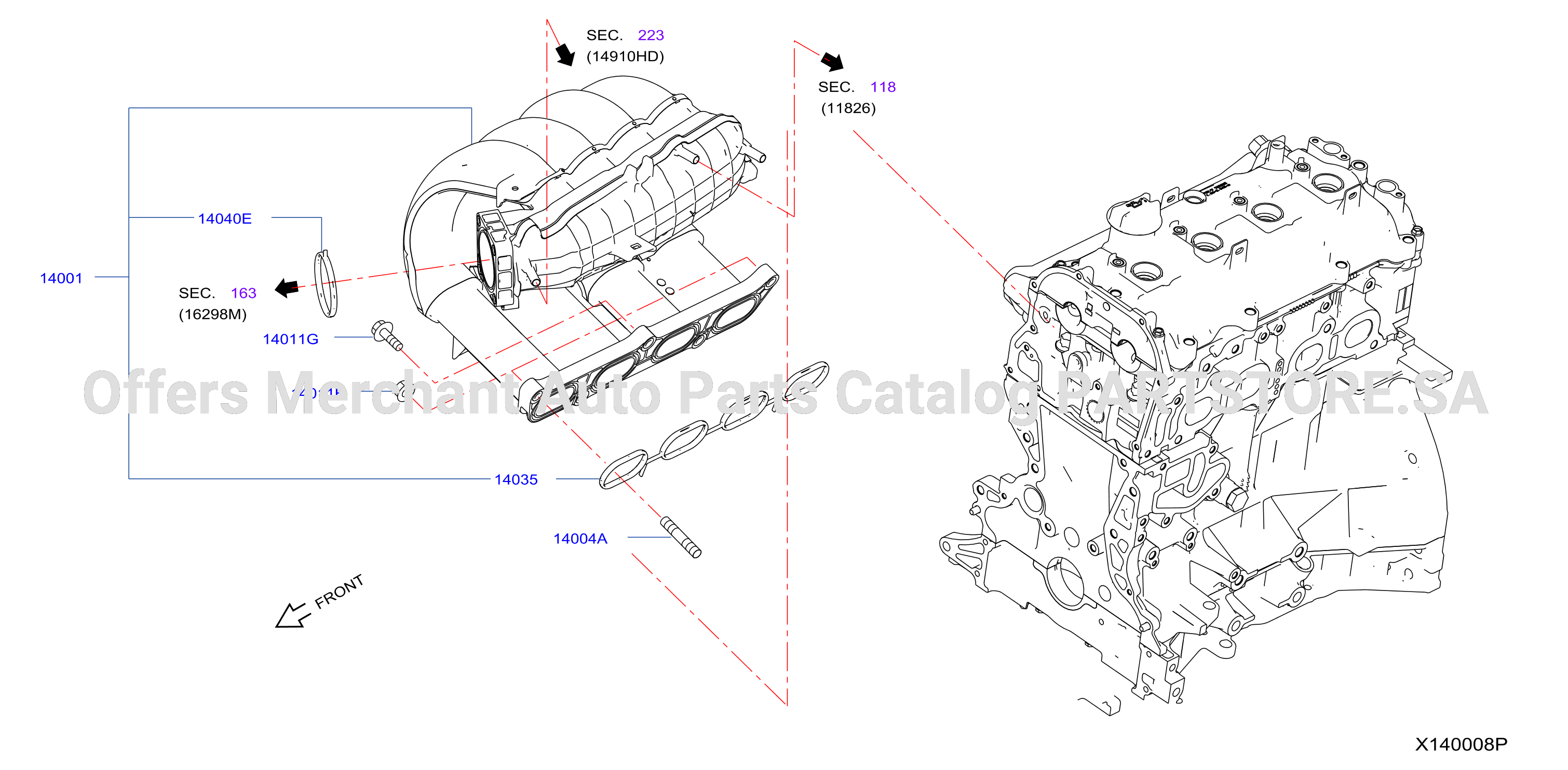 Manifold Intake Parts