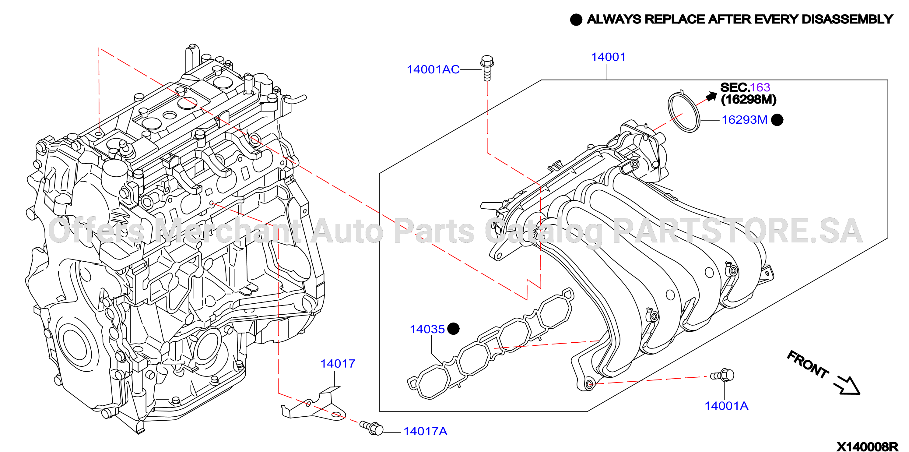 Manifold Intake Parts