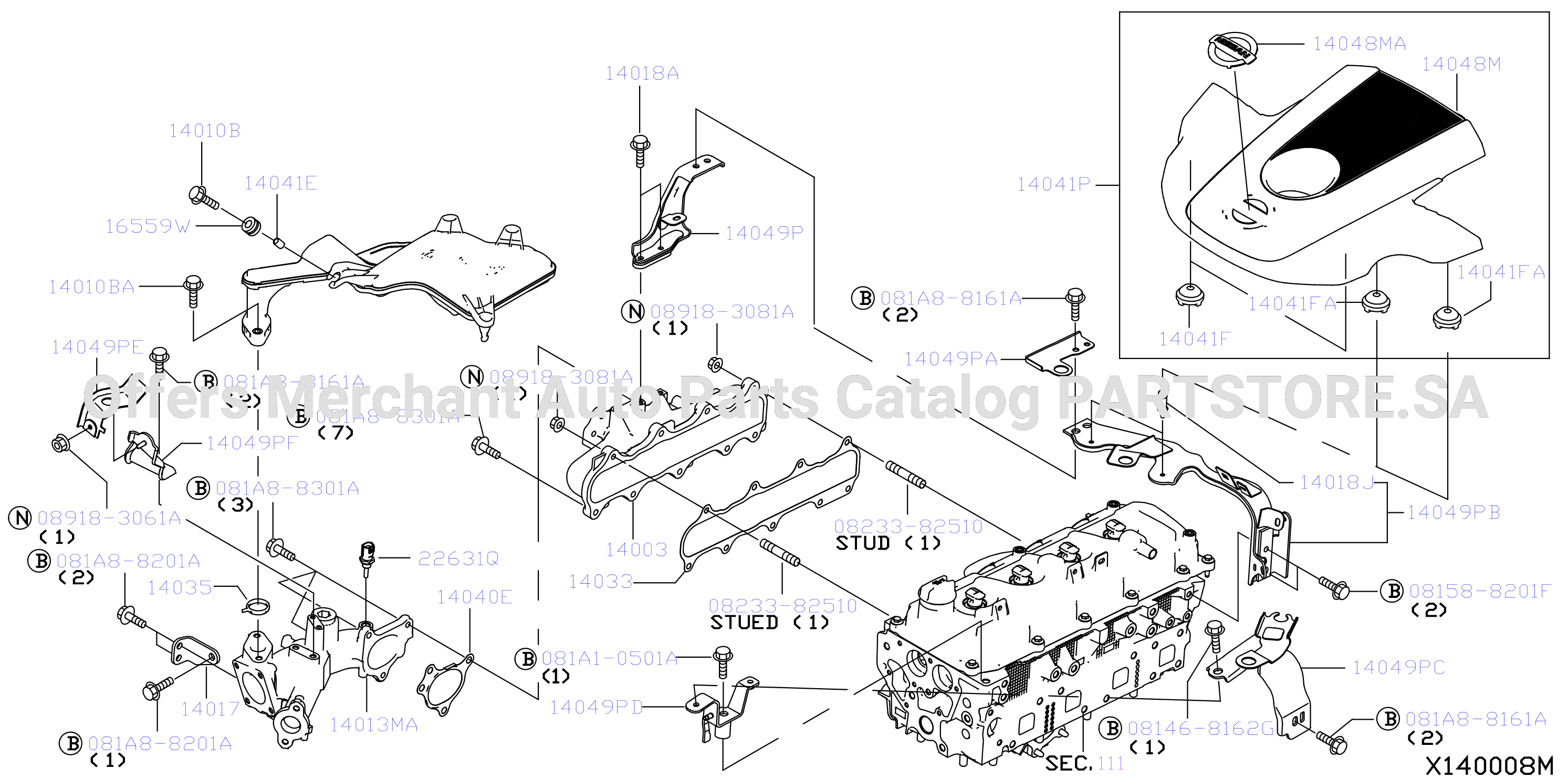 Manifold Intake Parts