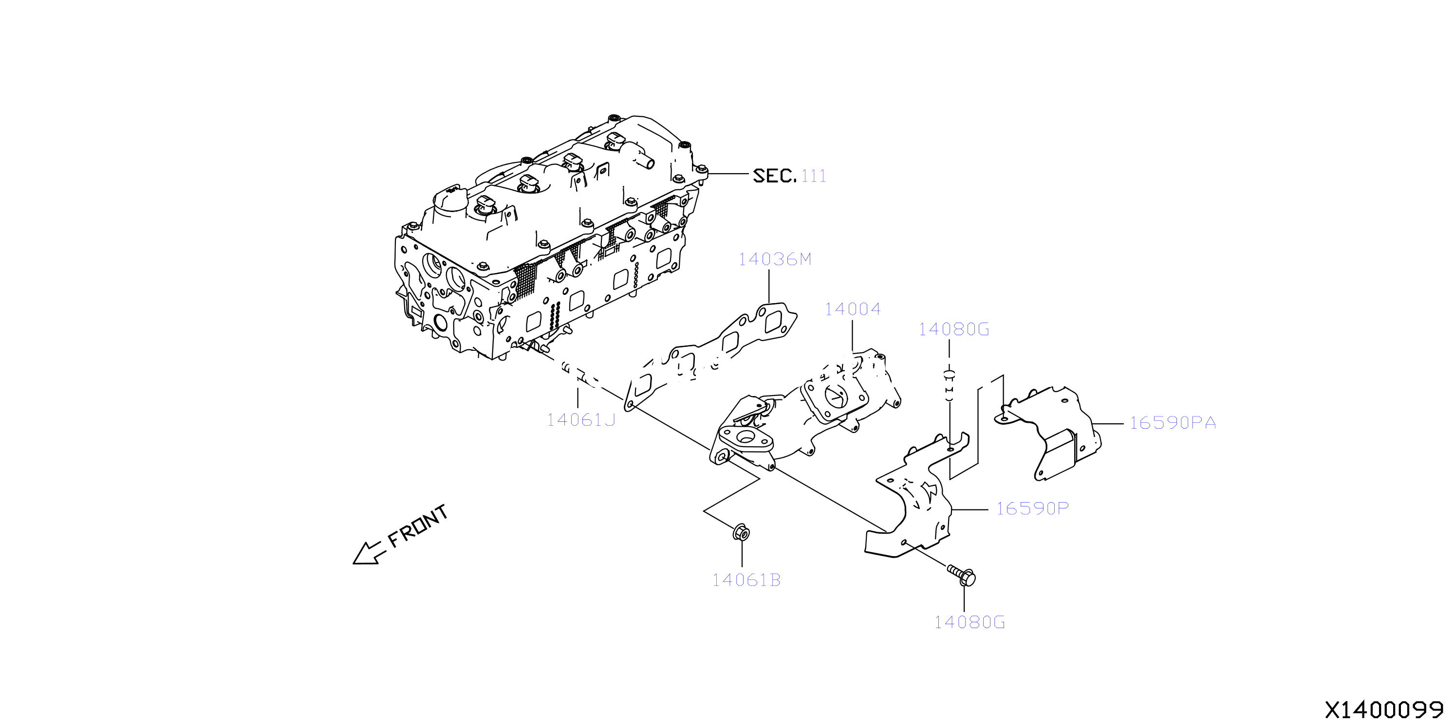 Manifold Exhaust Parts