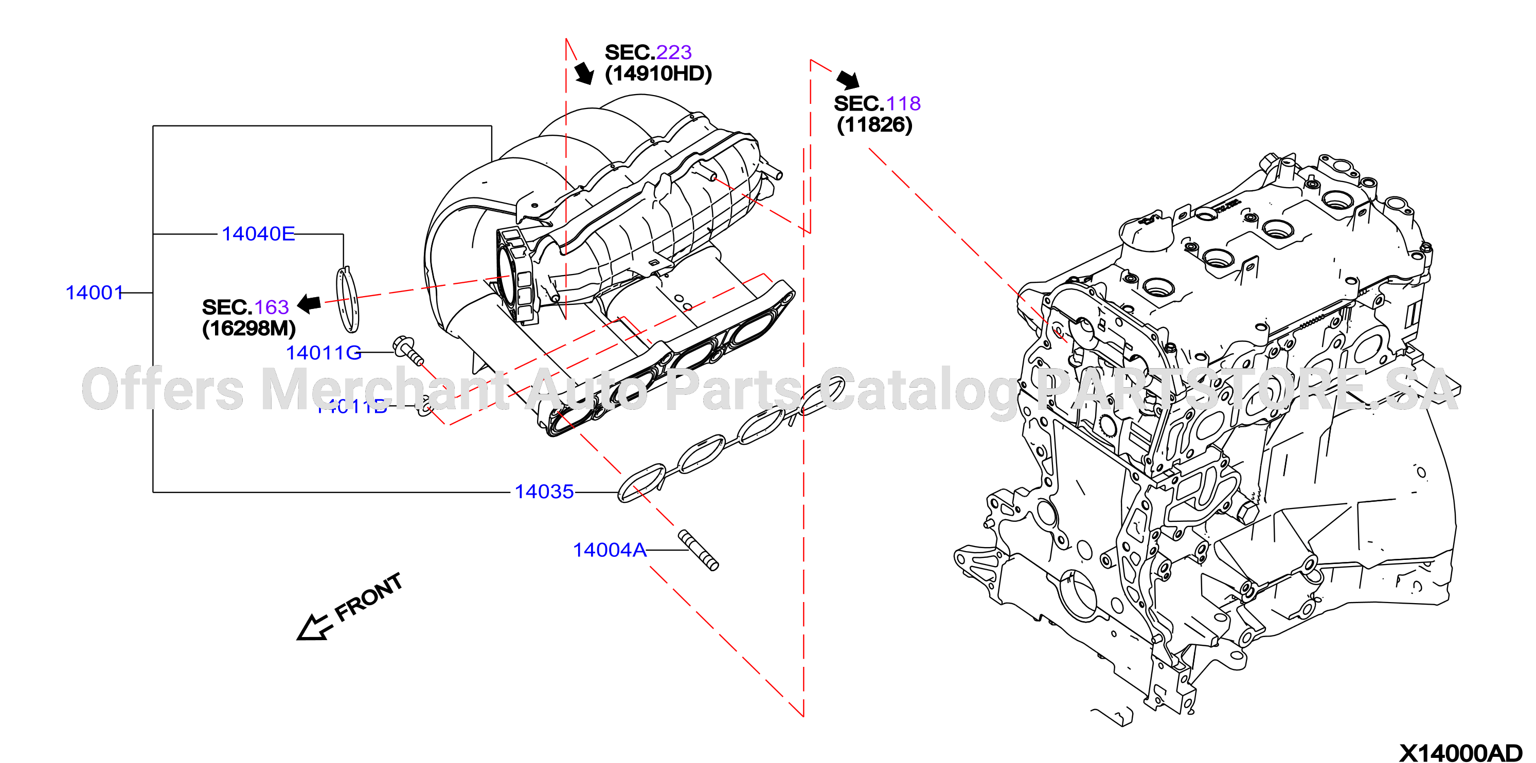Manifold Intake Parts