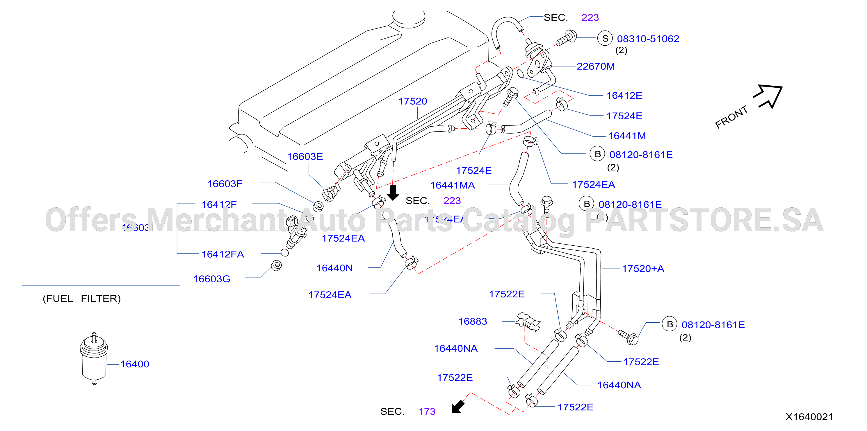 Fuel Strainer Fuel Hose F / Std
