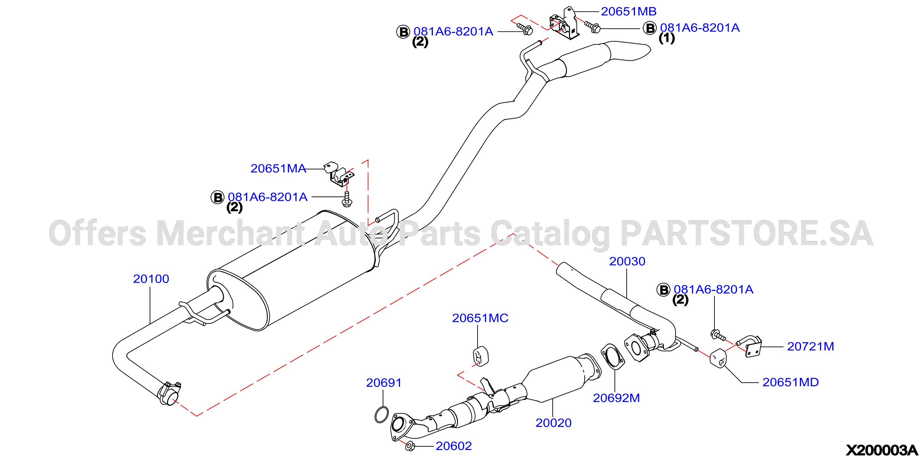 Exhaust Tube Muffler