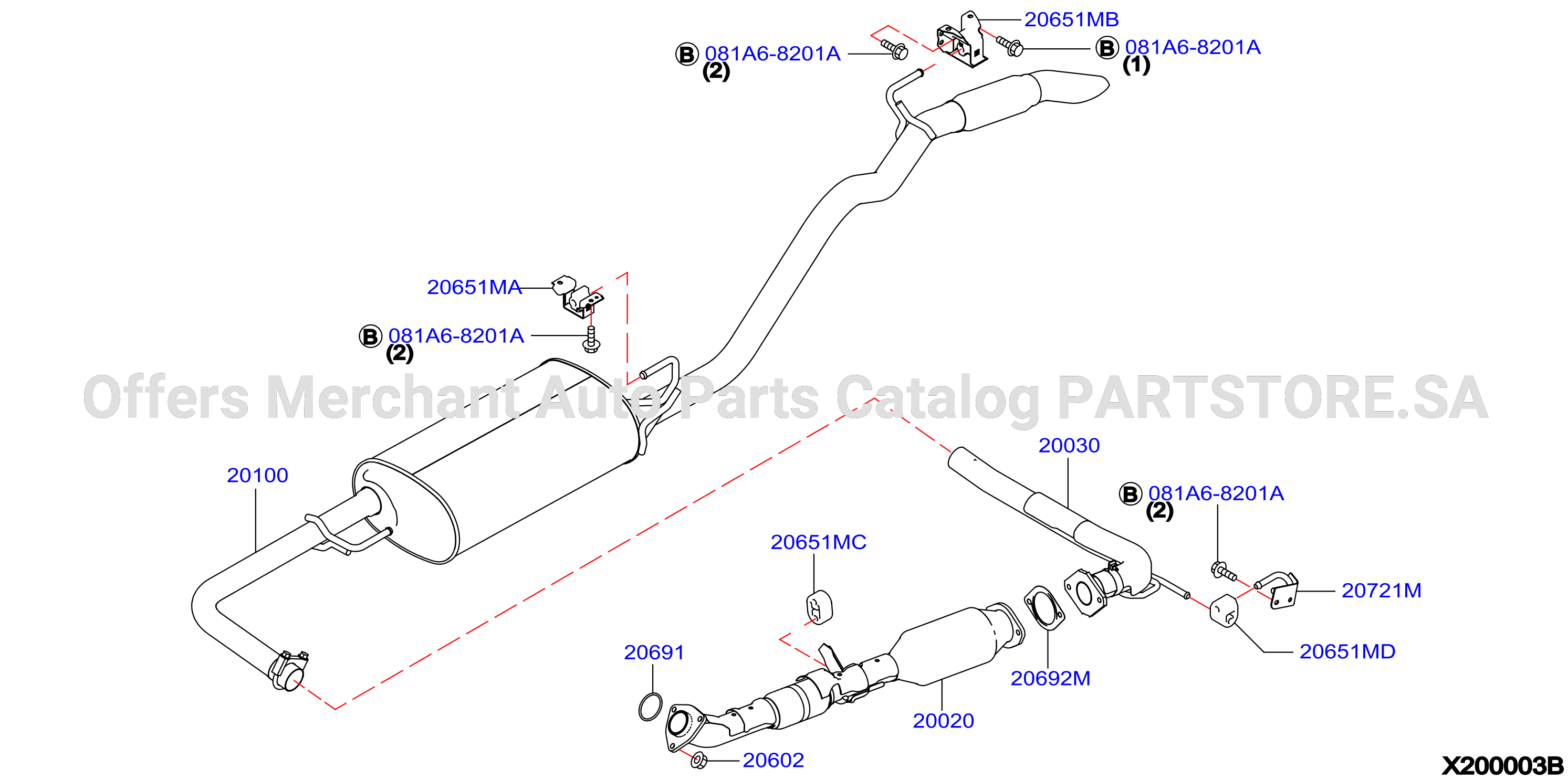 Exhaust Tube Muffler